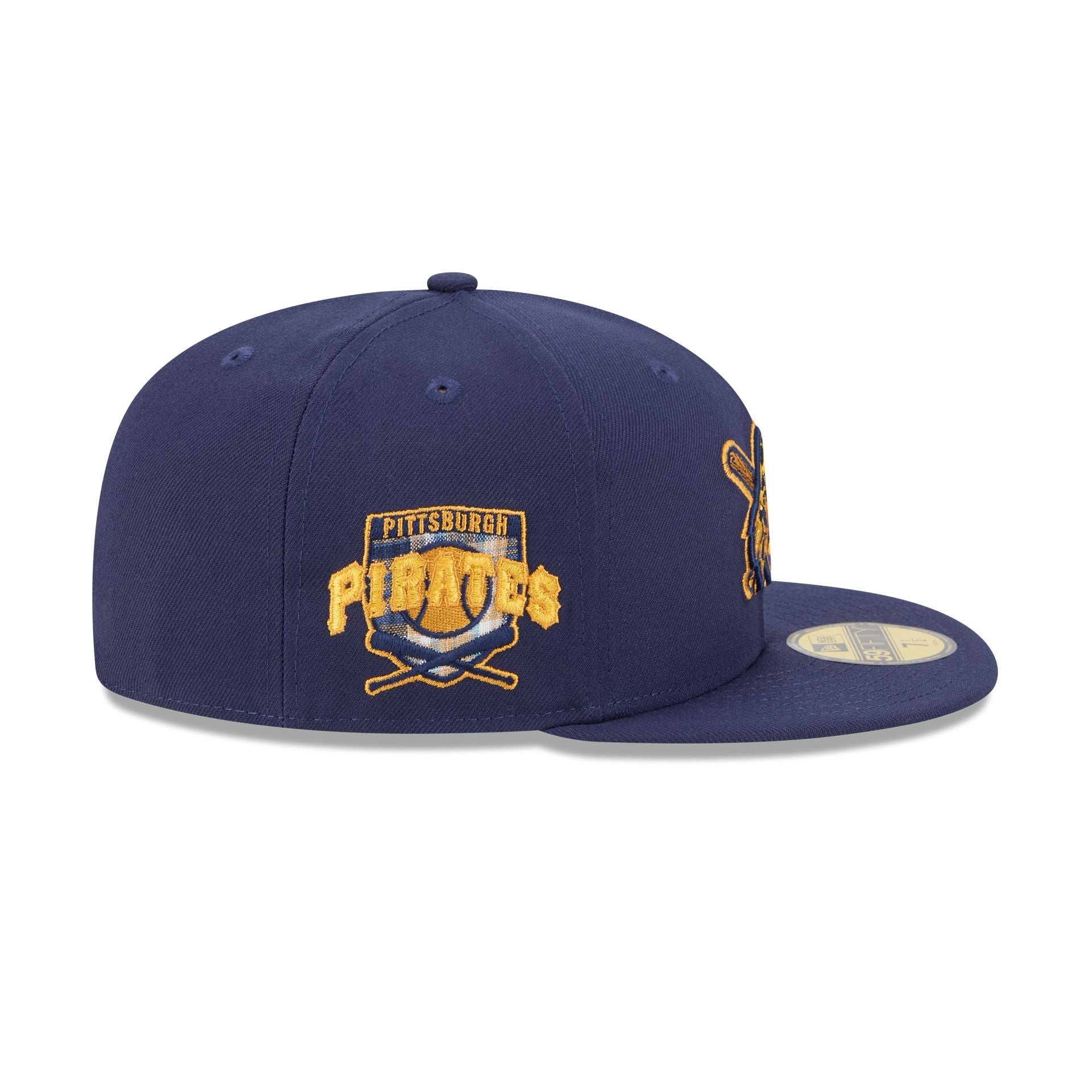 Pittsburgh Pirates Blue Tartan 59FIFTY Fitted Hat、mySite、vikingsvslions