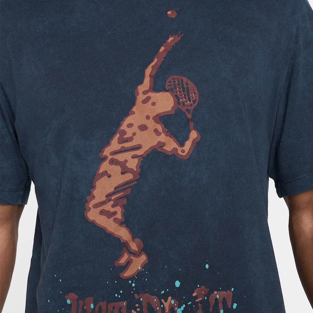 Nike Men's Court Serve Tee - Armory Navy、mySite、neckold