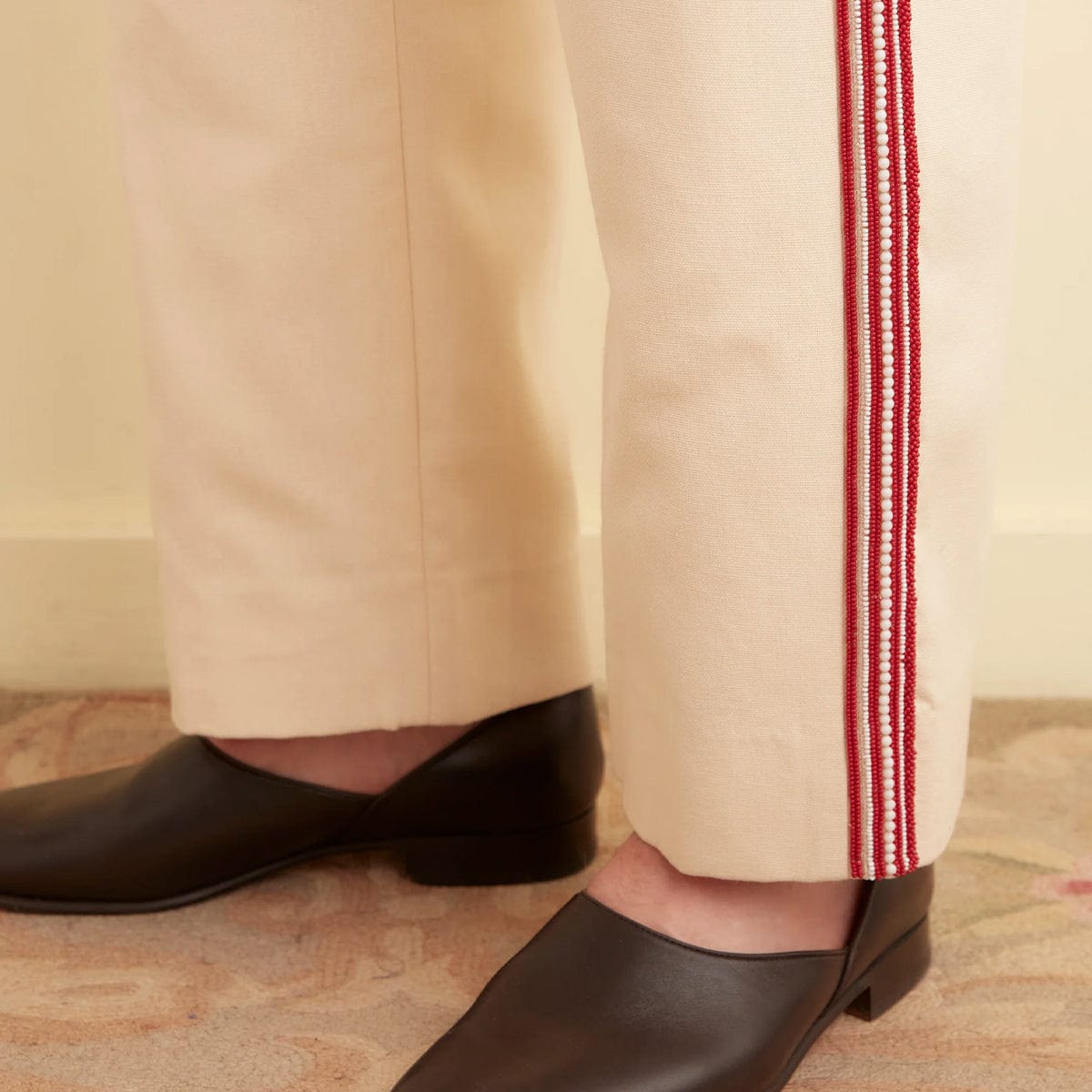 BEADED STRIA TROUSERS、mySite、zt4zffjzw