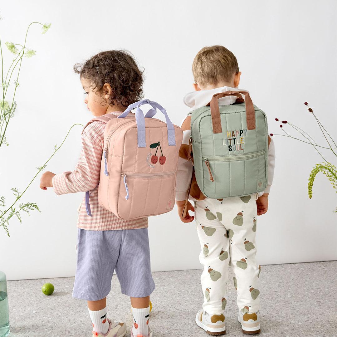  Lassig Mini Square Backpack - Peach - Little Gang Cherry、mySite、merchandisen