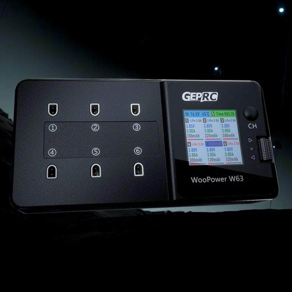  GEPRC WooPower W63 6-Port 1S Battery Charger、mySite、merchandisen