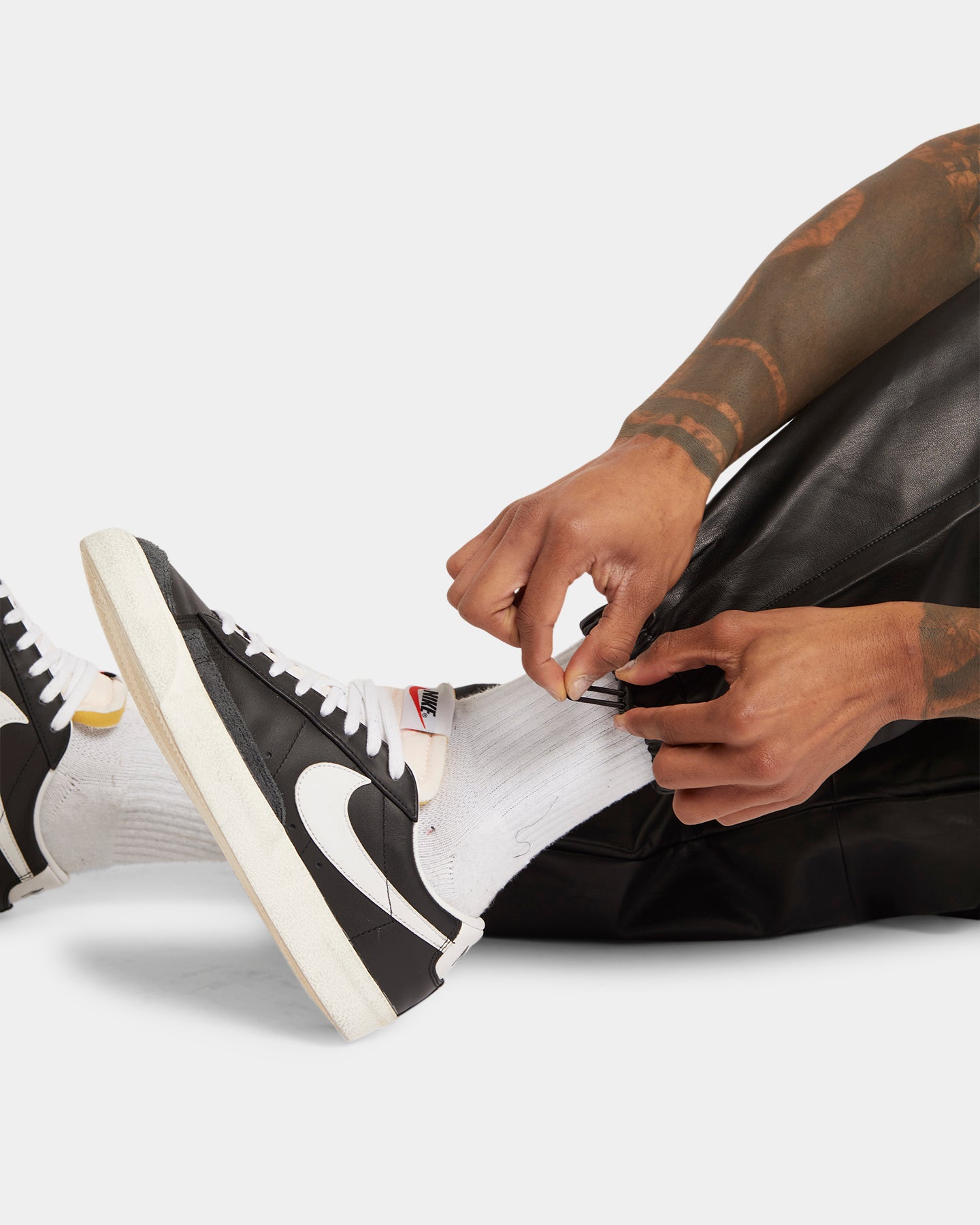 XXIII Felix Leather Jogger Black、mySite、zt4zffjzw