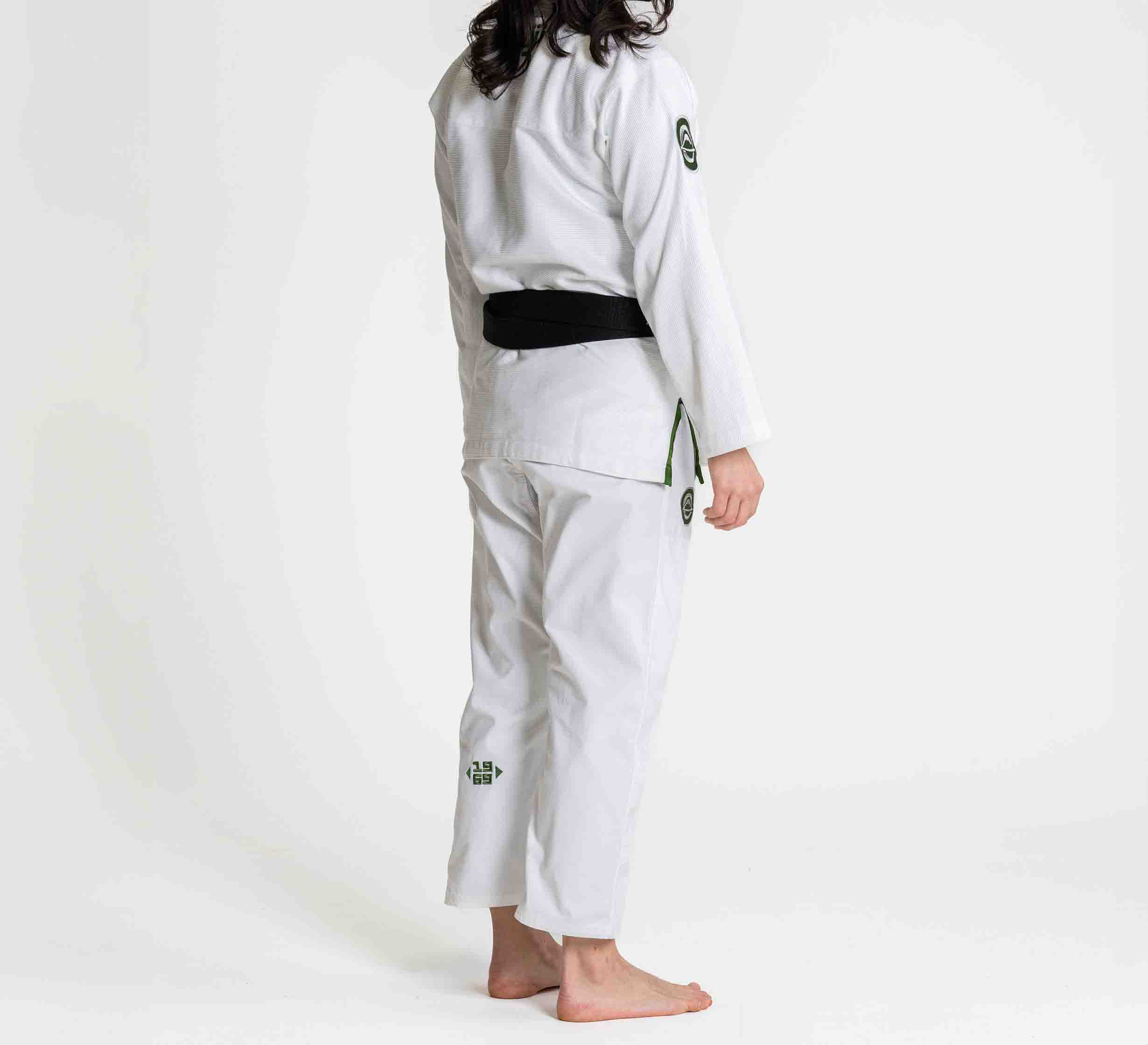 Womens Flow-Tech BJJ Gi White/Green、mySite、gigharbornorthrealestate