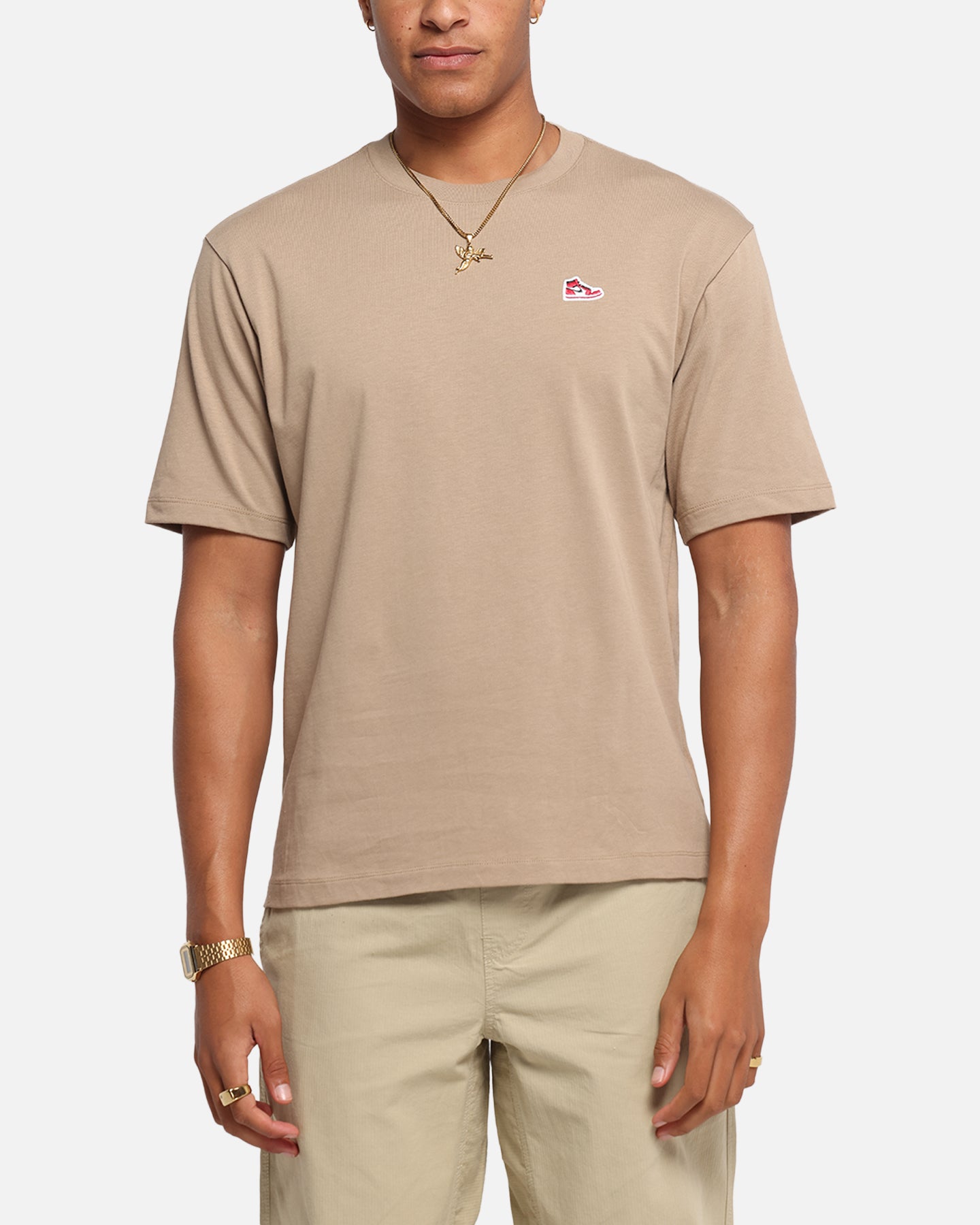 Jordan Brand Sneaker Patch Crewneck T-Shirt Desert Camo/Black、mySite、zt4zffjzw