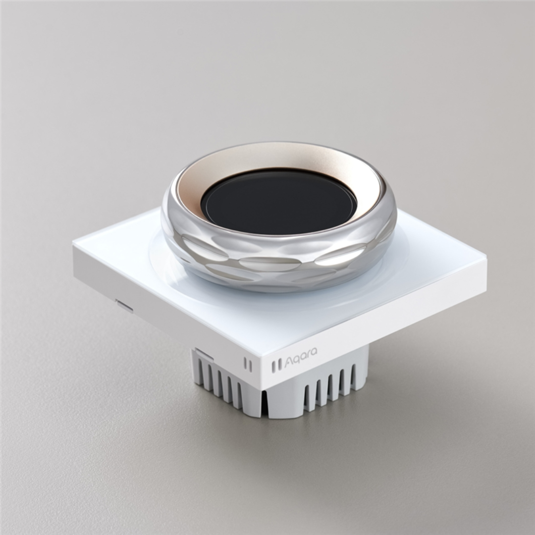 Aqara Interruptor de parede rotativo com Display Touchscreen 1.32'' - DS-K01D、mySite、fannypackpong