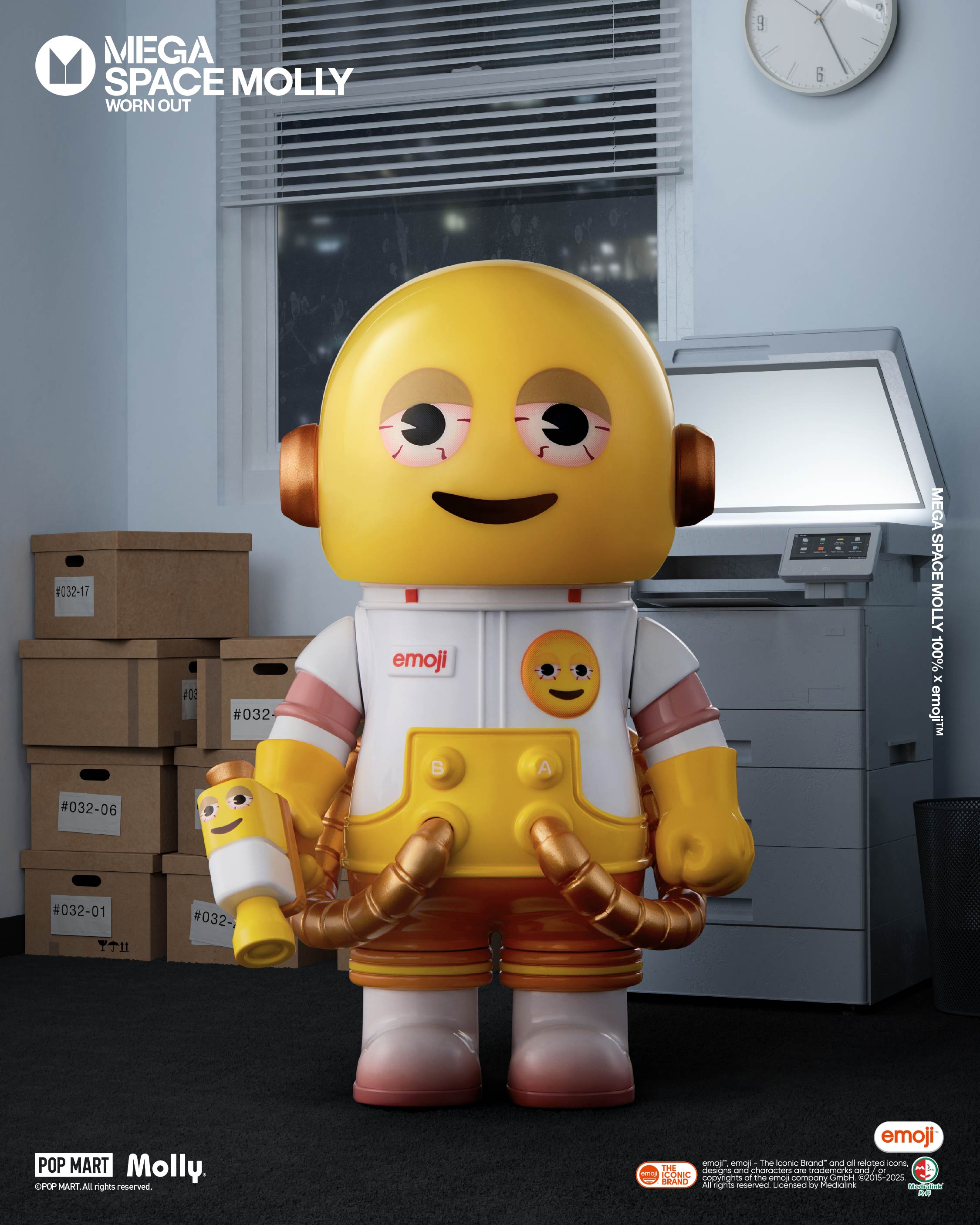  POP MART MEGA SPACE MOLLY 100% × emoji™ Series、mySite、greenlandpopulation