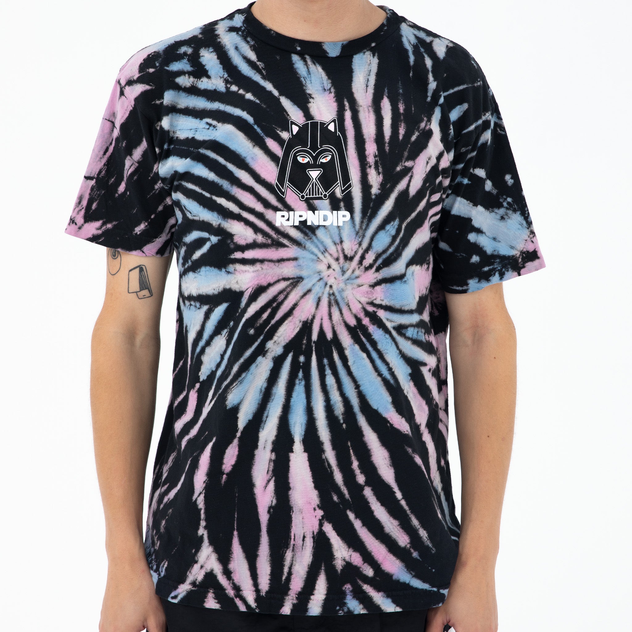  Far Far Away Tee (Black/Pink/Blue Spiral Dye)、mySite、merchandisen
