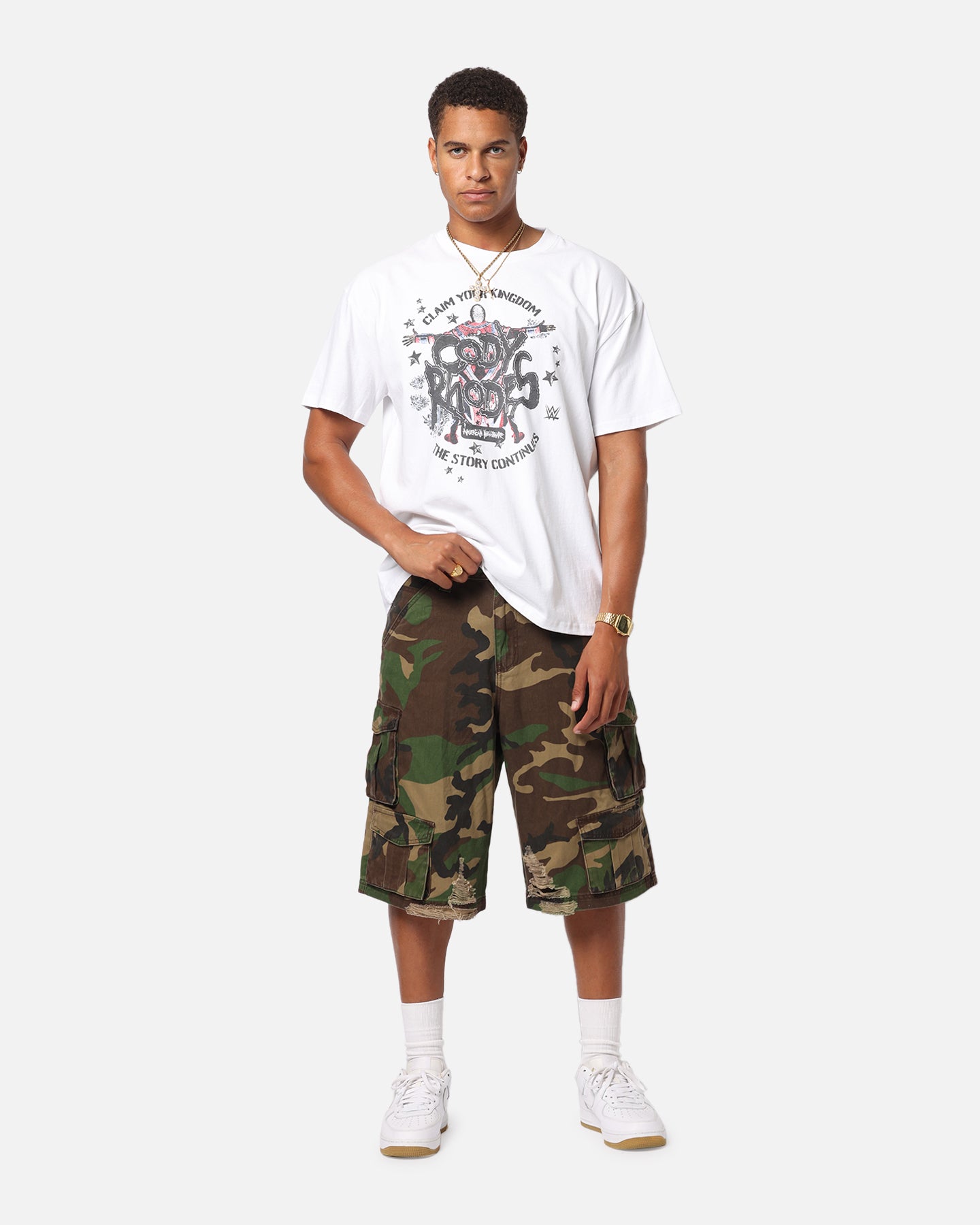 Culture Kings X WWE Cody Rhodes Wrestlemania XLI Heavy T-Shirt White、mySite、zt4zffjzw