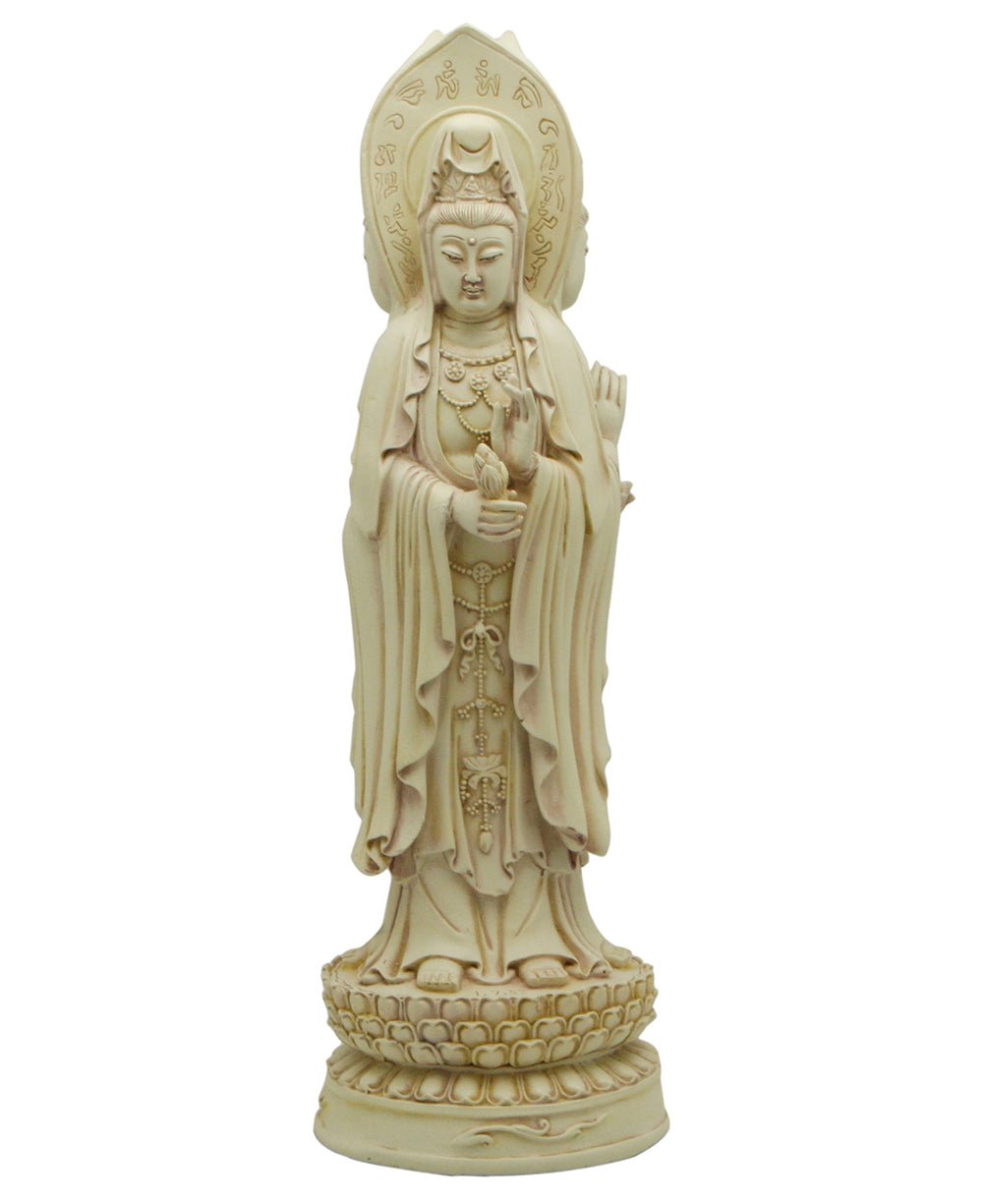 Kuan Yin Standing in Different Poses, Three Sided Statue、mySite、topwebapps