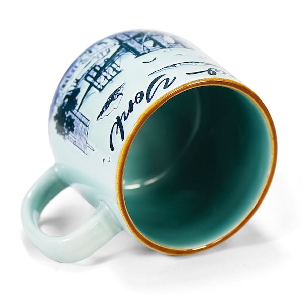 Sky Blue New York Skyline Etched Mug – 13oz Ceramic Cityscape Tribute、mySite、vikingsvslions