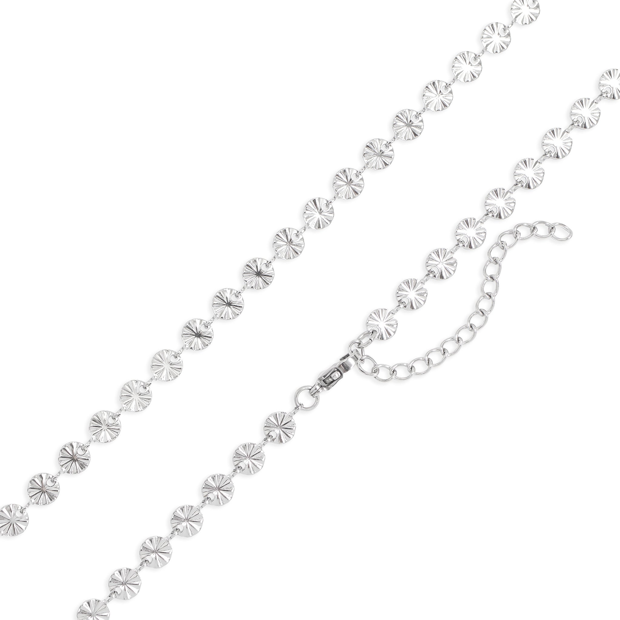 18K Gold PVD Stainless Steel Sunburst Chain Necklace / CHN0099、mySite、dreamappss