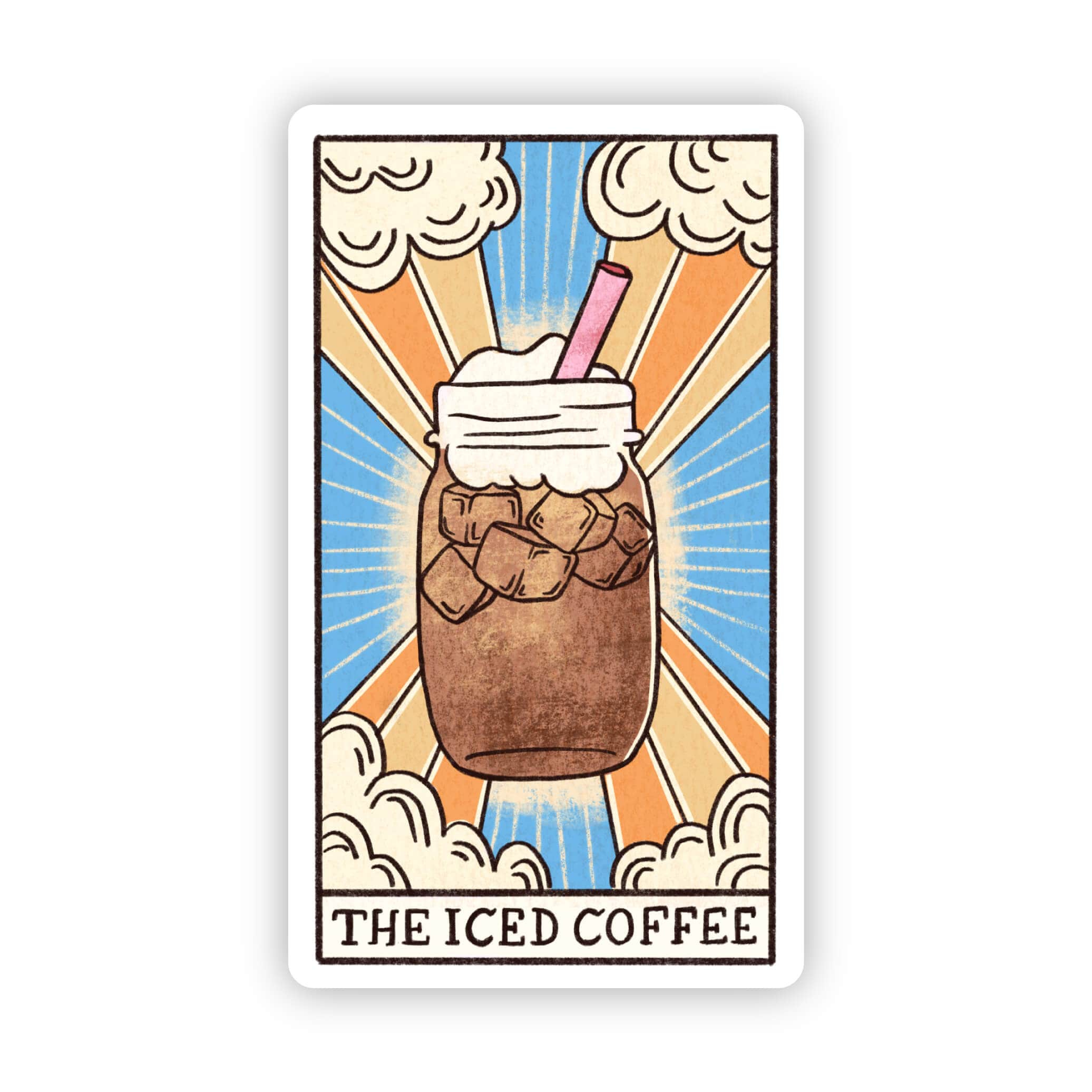  The Iced Coffee Tarot Card Sticker、mySite、ghnorth