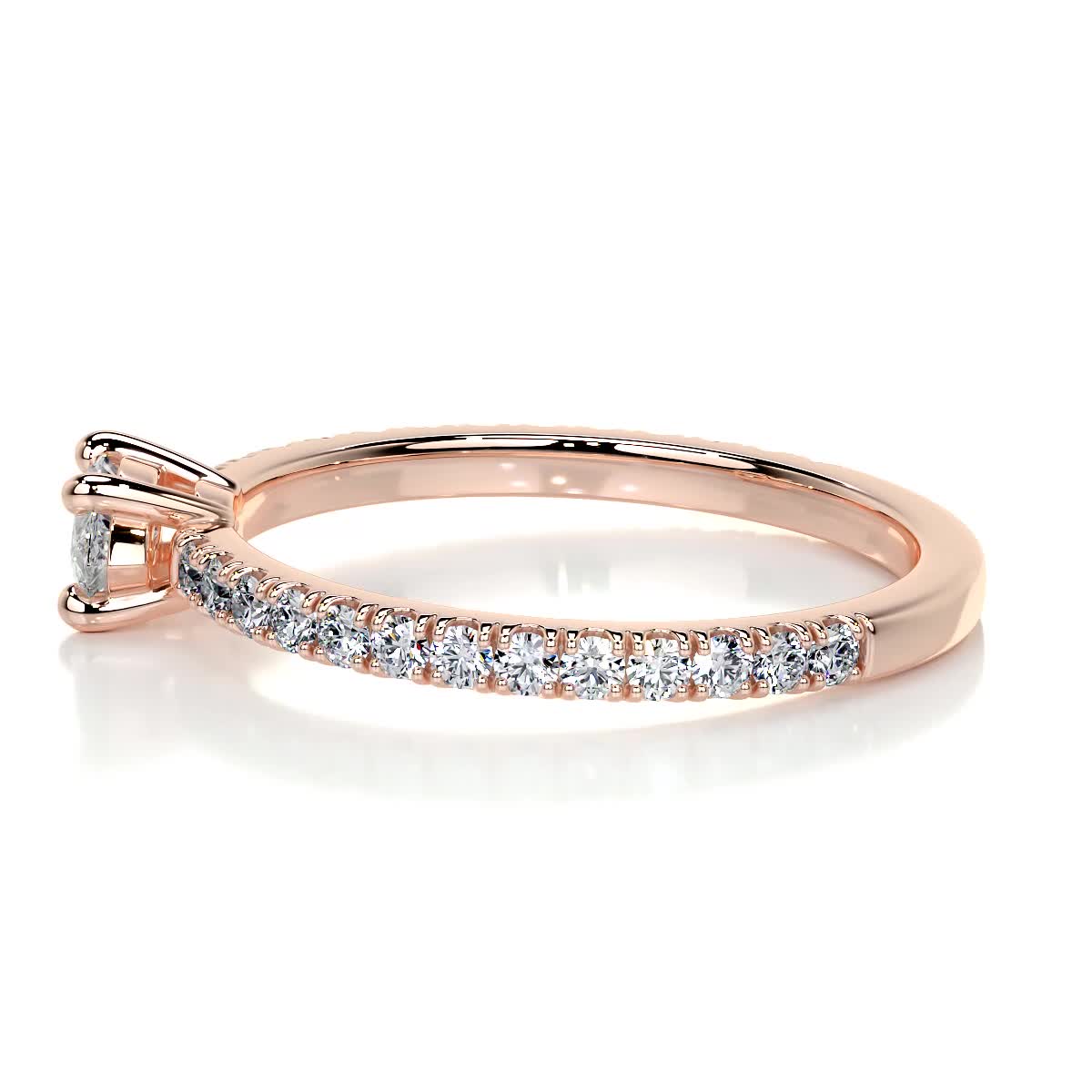 Chloe Marquise Stacking Ring (0.60 Carat) -14K Rose Gold、mySite、hinf8tx79