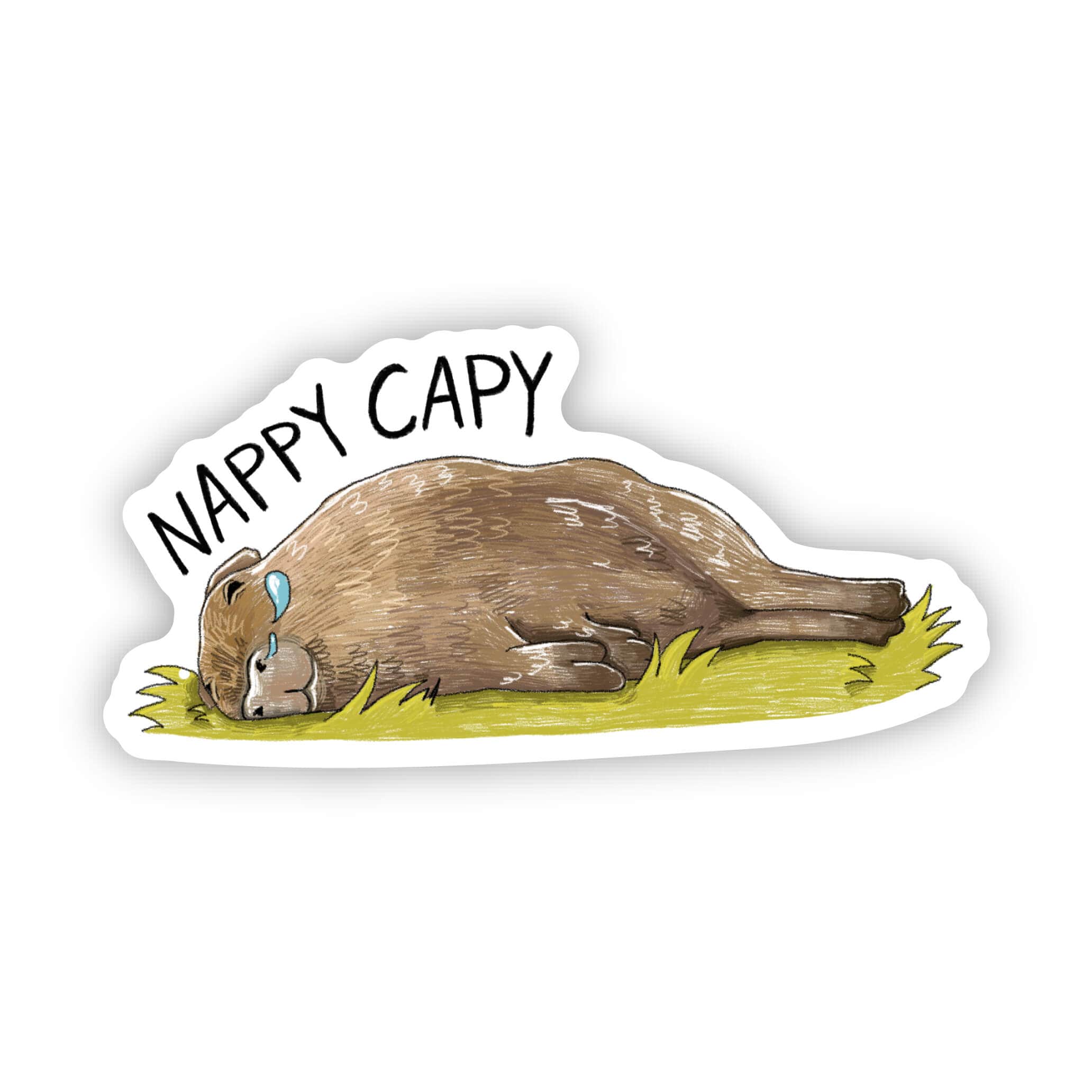  Nappy Capy Capybara sticker、mySite、elrpsem3k