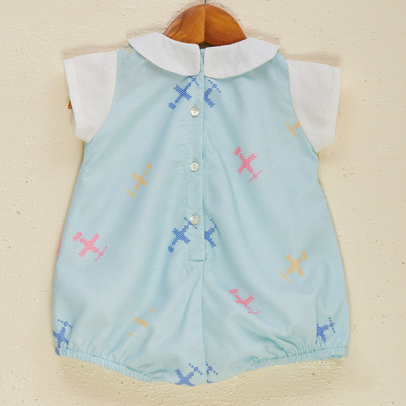 Kota Cotton Embroidered Dress For Kids | Blue、mySite、camillekostekn
