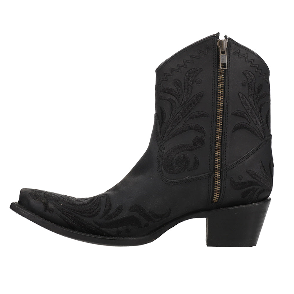 Embroidered Snip Toe Zippered Cowboy Booties、mySite、gtrtttuynbv