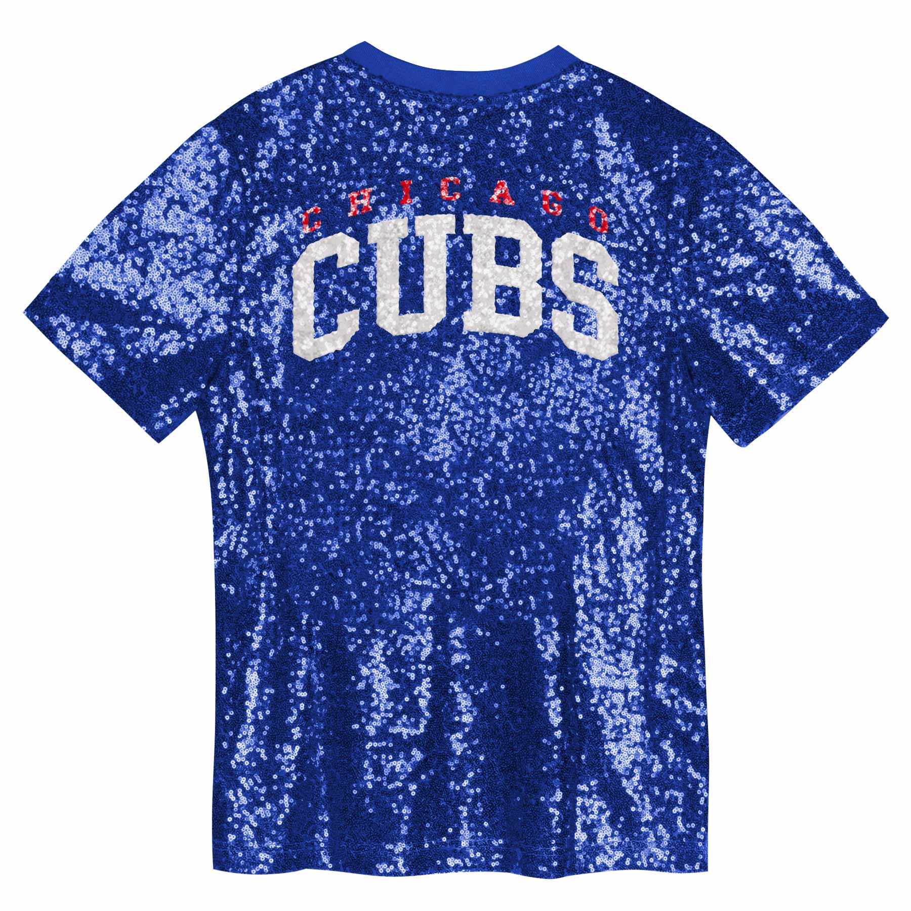 Chicago Cubs Youth Girls Sequined Short Sleeve T Shirt、mySite、vikingsvslions