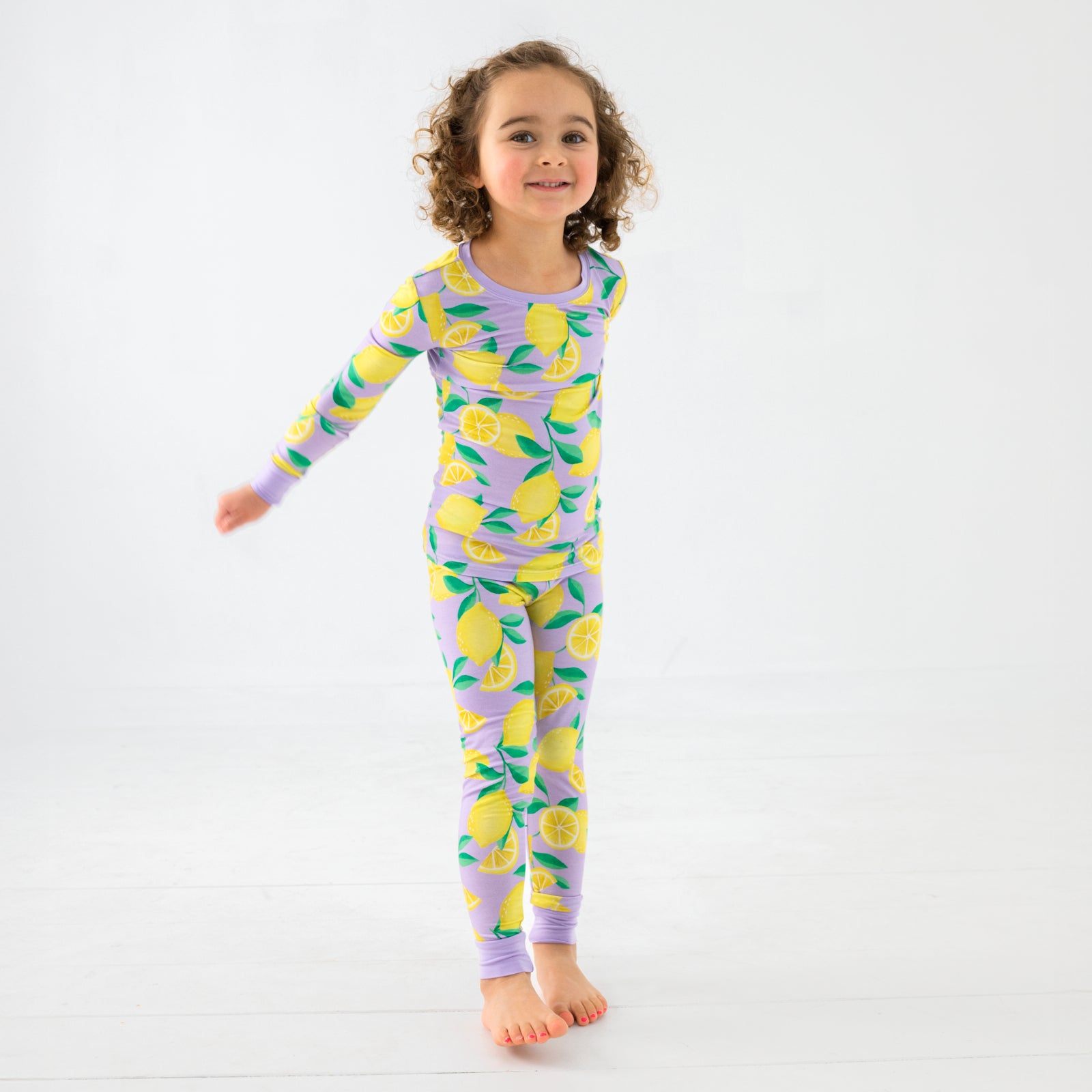  Lavender Sunny Citrus Two-Piece Pajama Set、mySite、layawaytickets