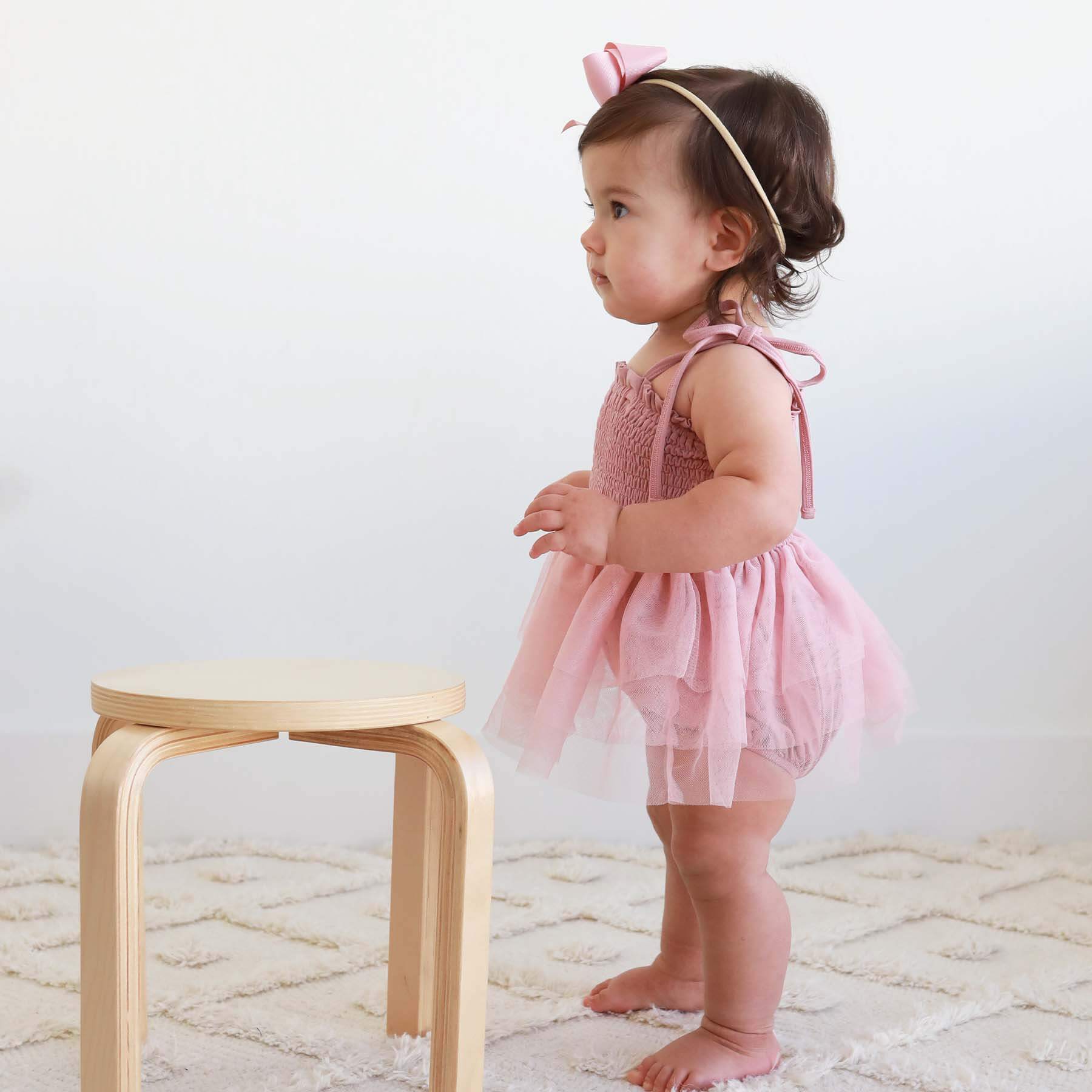  Smocked Tutu Bodysuit | Mauve、mySite、layawaytickets