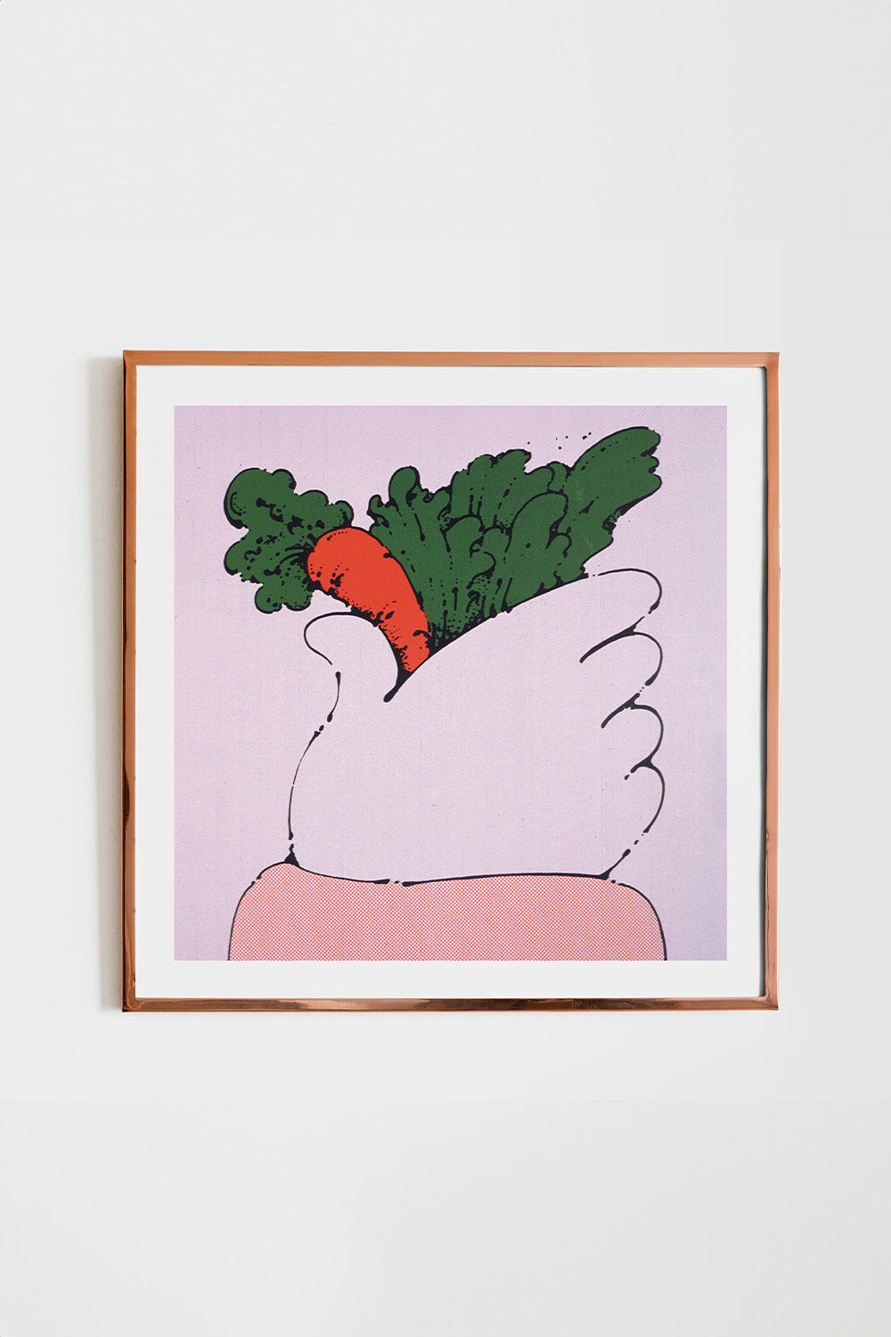 Carrot Pop Art Square Print、mySite、gigharbornorthrealestate