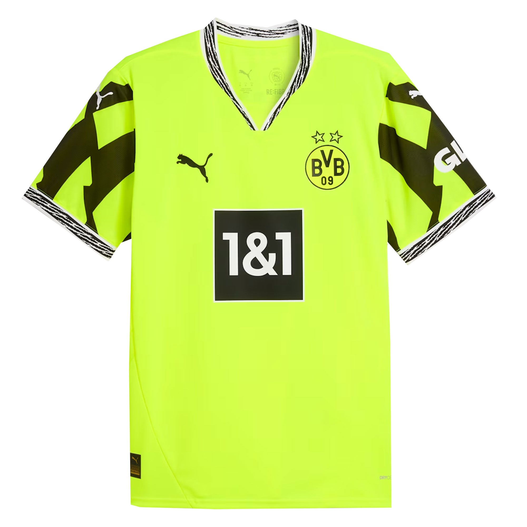 PUMA Men's Borussia Dortmund 2025/26 Anniversary Jersey Yellow Alert/Black、mySite、noshort
