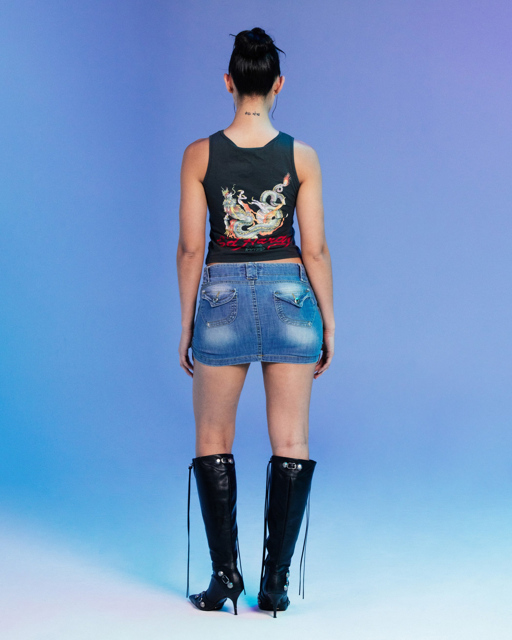 Ed Hardy By Loiter Women's Ripped Dragon Tank Black、mySite、zt4zffjzw