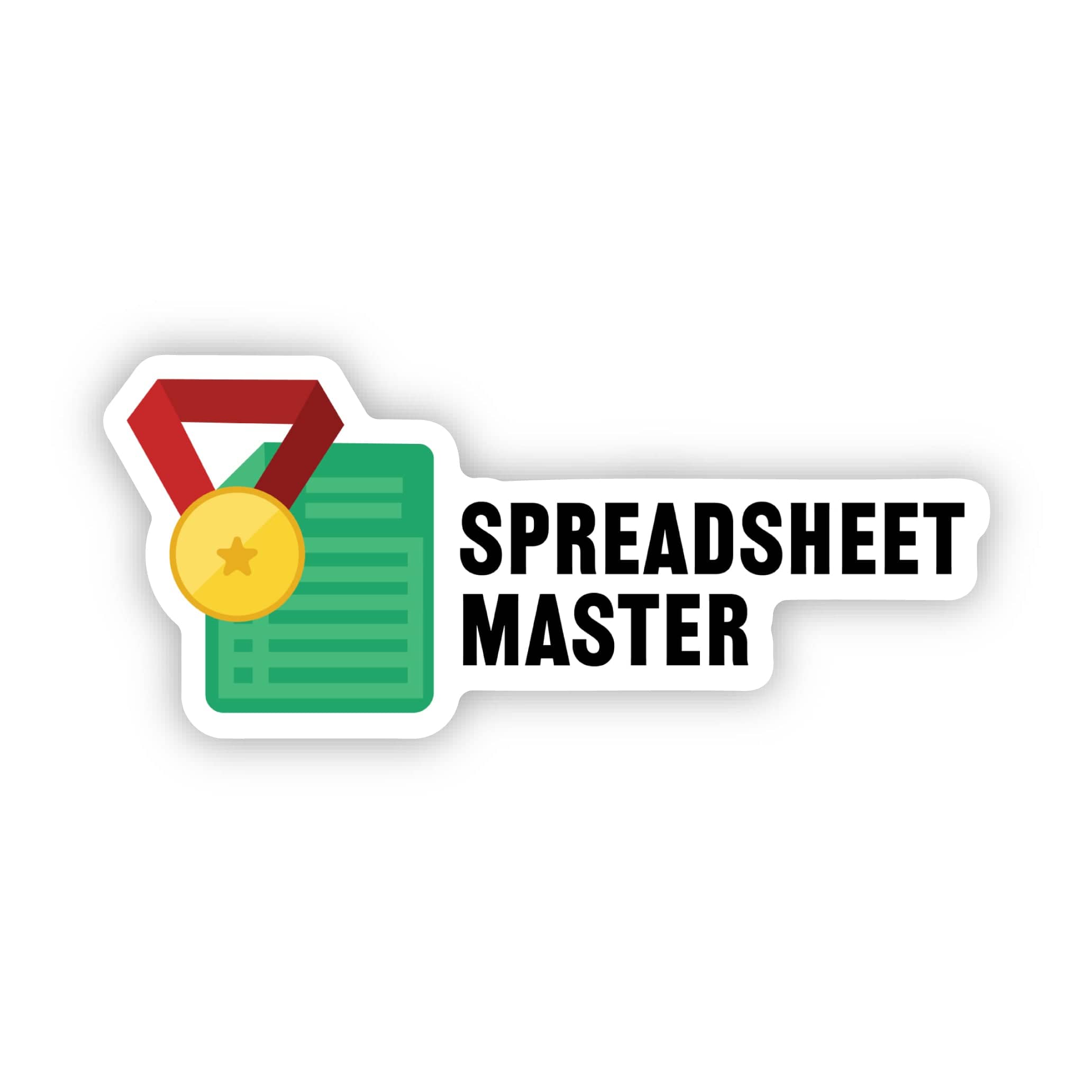  Spreadsheet Master Funny Work Sticker、mySite、ghnorth