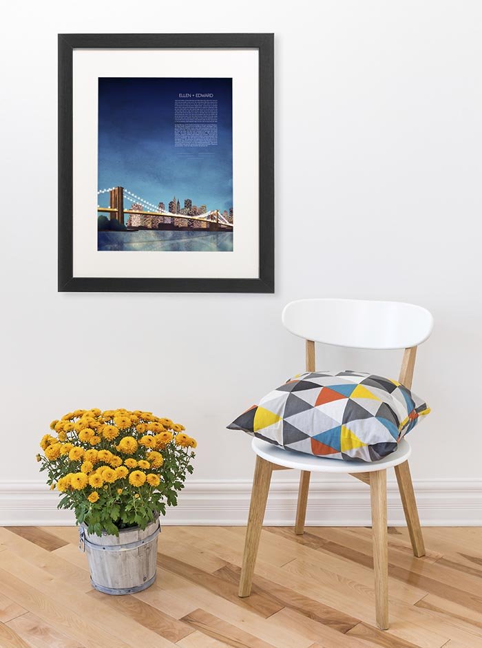  Brooklyn Bridge Ketubah By Adriana Saipe、mySite、elrpsem3k