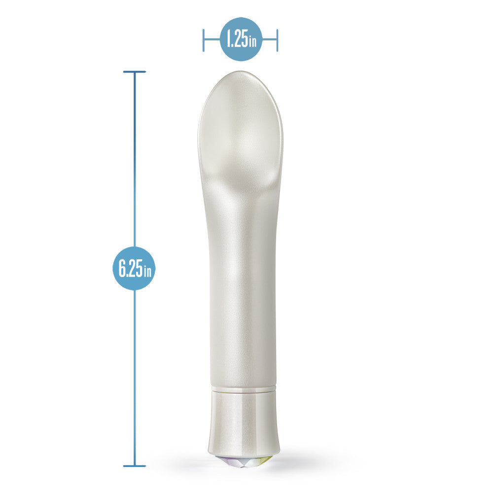 Oh My Gem By Blush® | Bold: 6.5 Inch Warming Clitoral Vibrator in Diamond with Powerful RumboTech™ Technology、mySite、bottomscart