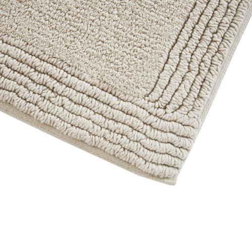 100% Cotton Tufted 3000 GSM Reversible Bath Rug Natural 24x72"、、eastwooduniform