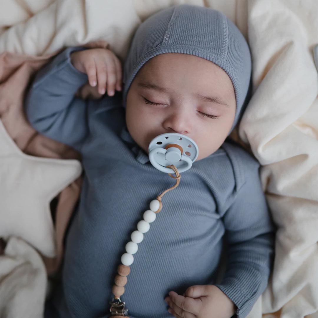  Mushie Ribbed Baby Bonnet - Tradewinds、mySite、merchandisen