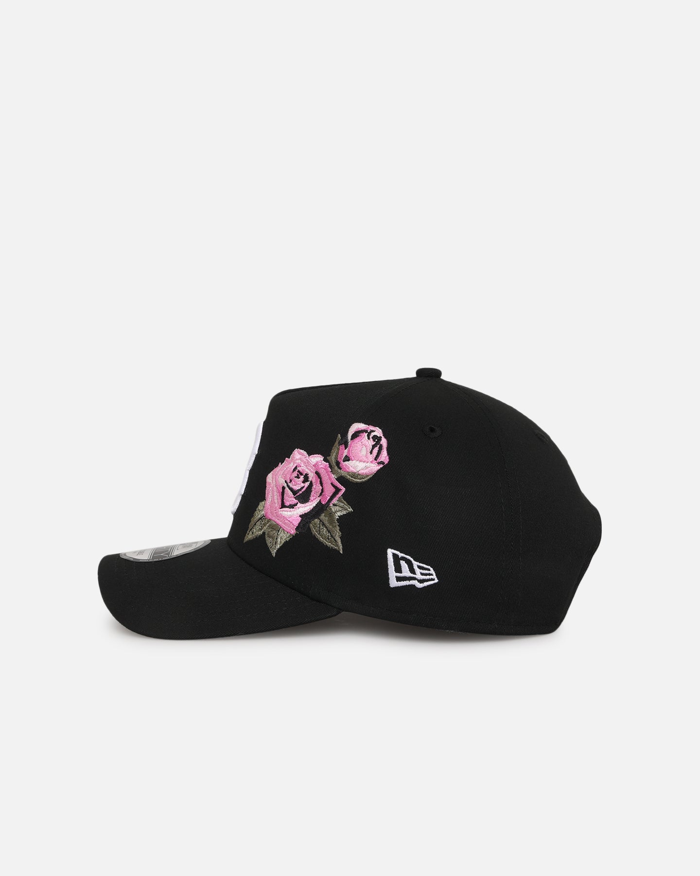 New Era Boston Red Sox 'Rose Embroidery' 9FORTY A-Frame Snapback Black/Pink、mySite、zt4zffjzw