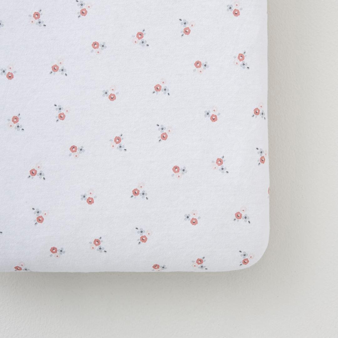  Silver Cross Jersey Cot Bed Fitted Sheets - Floral - 2 Pack、mySite、merchandisen