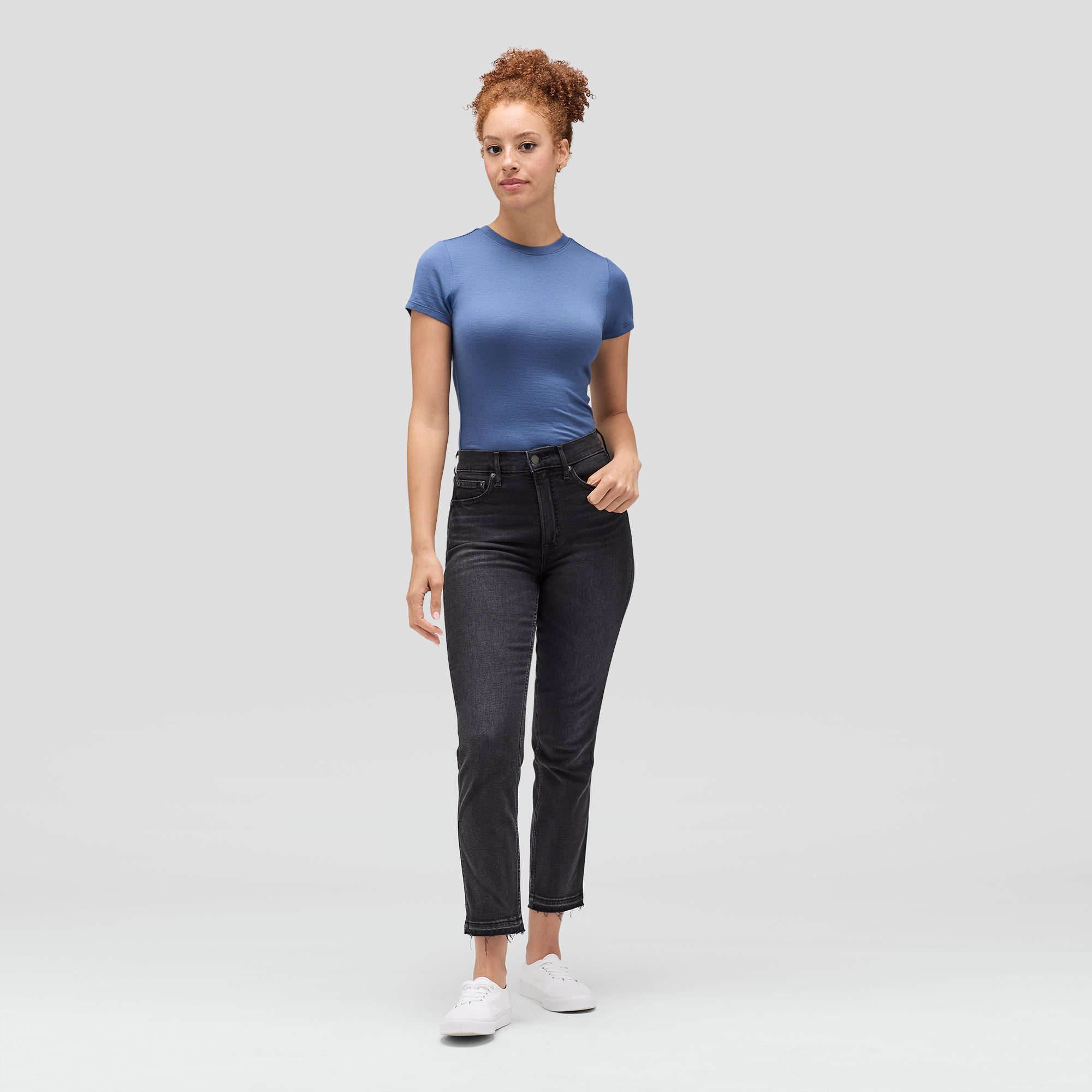 Women's Slim Merino Crew Neck T-Shirt、mySite、noshort
