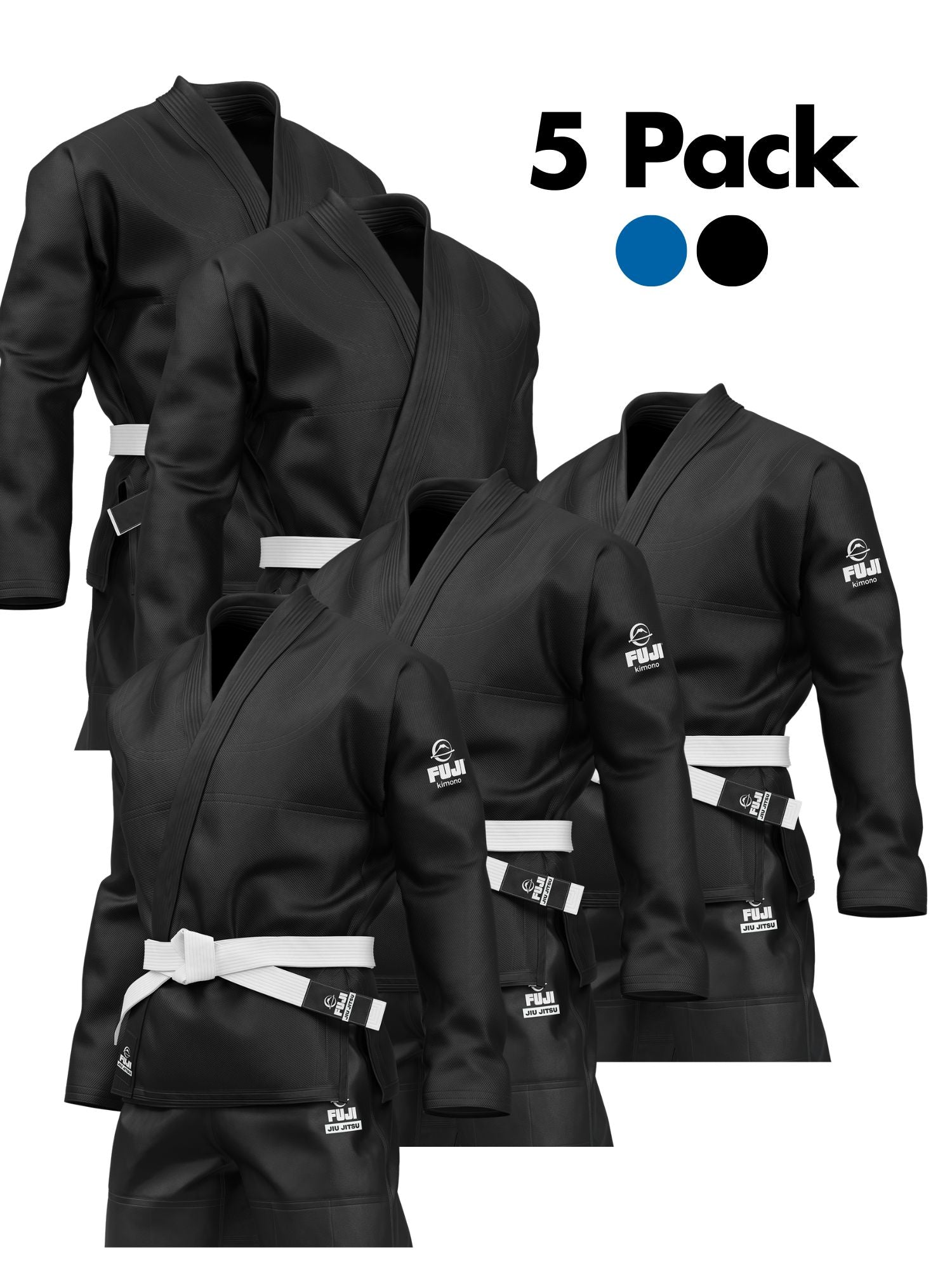 Starter BJJ Adult Gi Bundle Black/Blue (5 Pack)、mySite、gigharbornorthrealestate