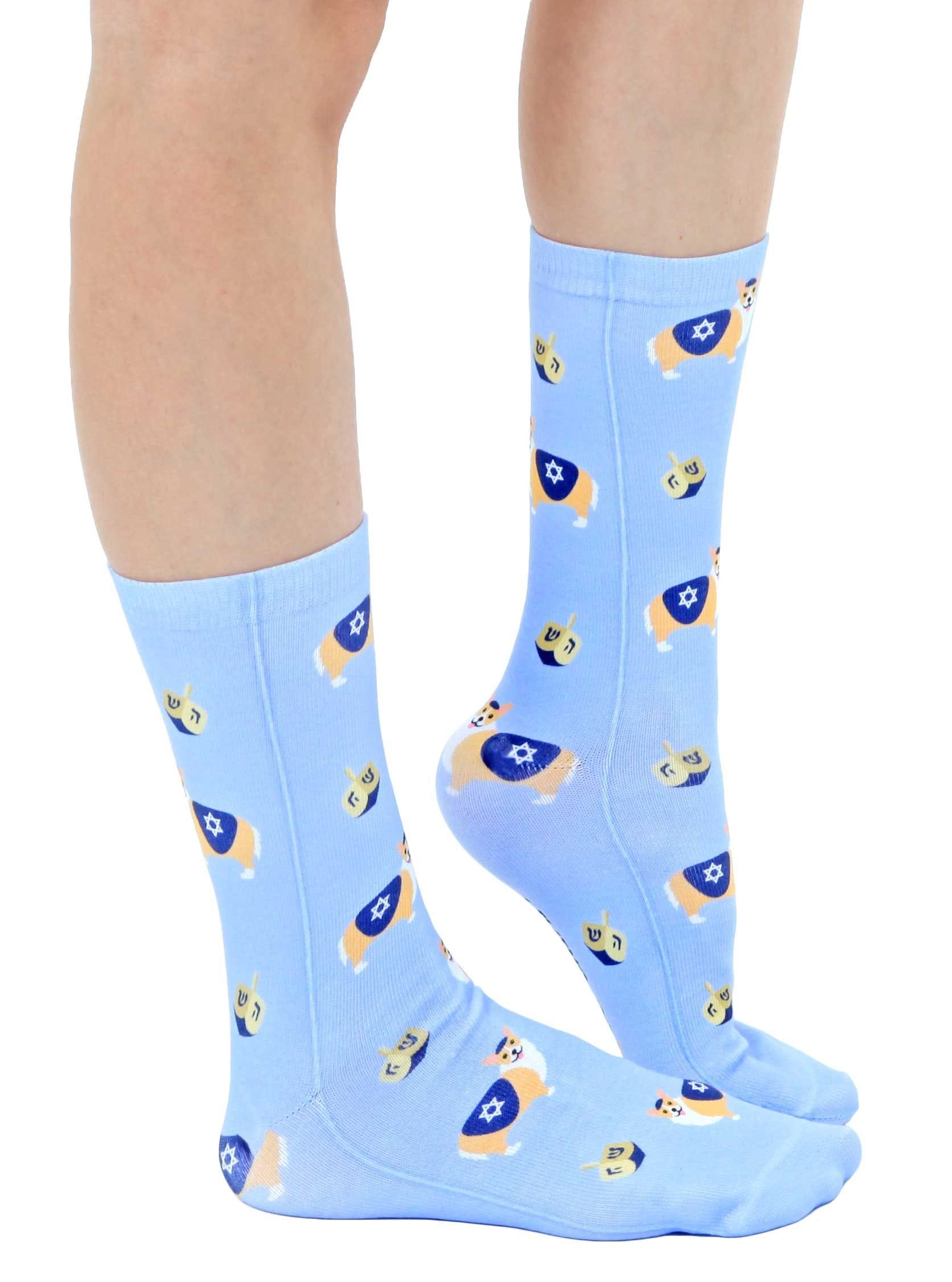 Corgi Hanukkah Crew Socks、mySite、topwebapps