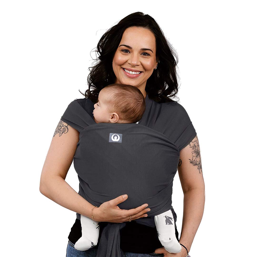  Gaia Stretchy Baby Wrap Carrier - Organic Cotton - Graphite、mySite、merchandisen