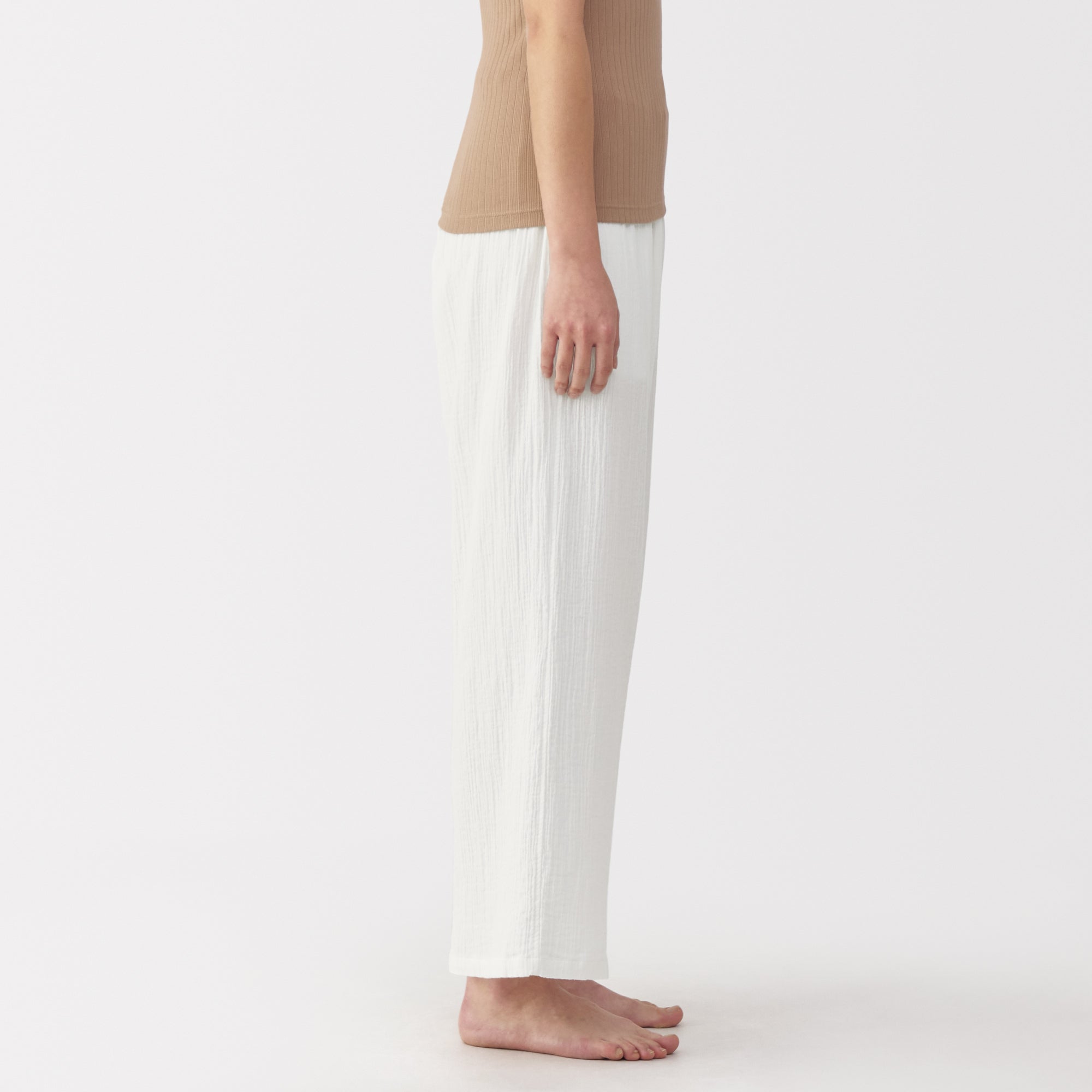  Women's Crepe Gauze Long Pants、mySite、sugarbowlscore