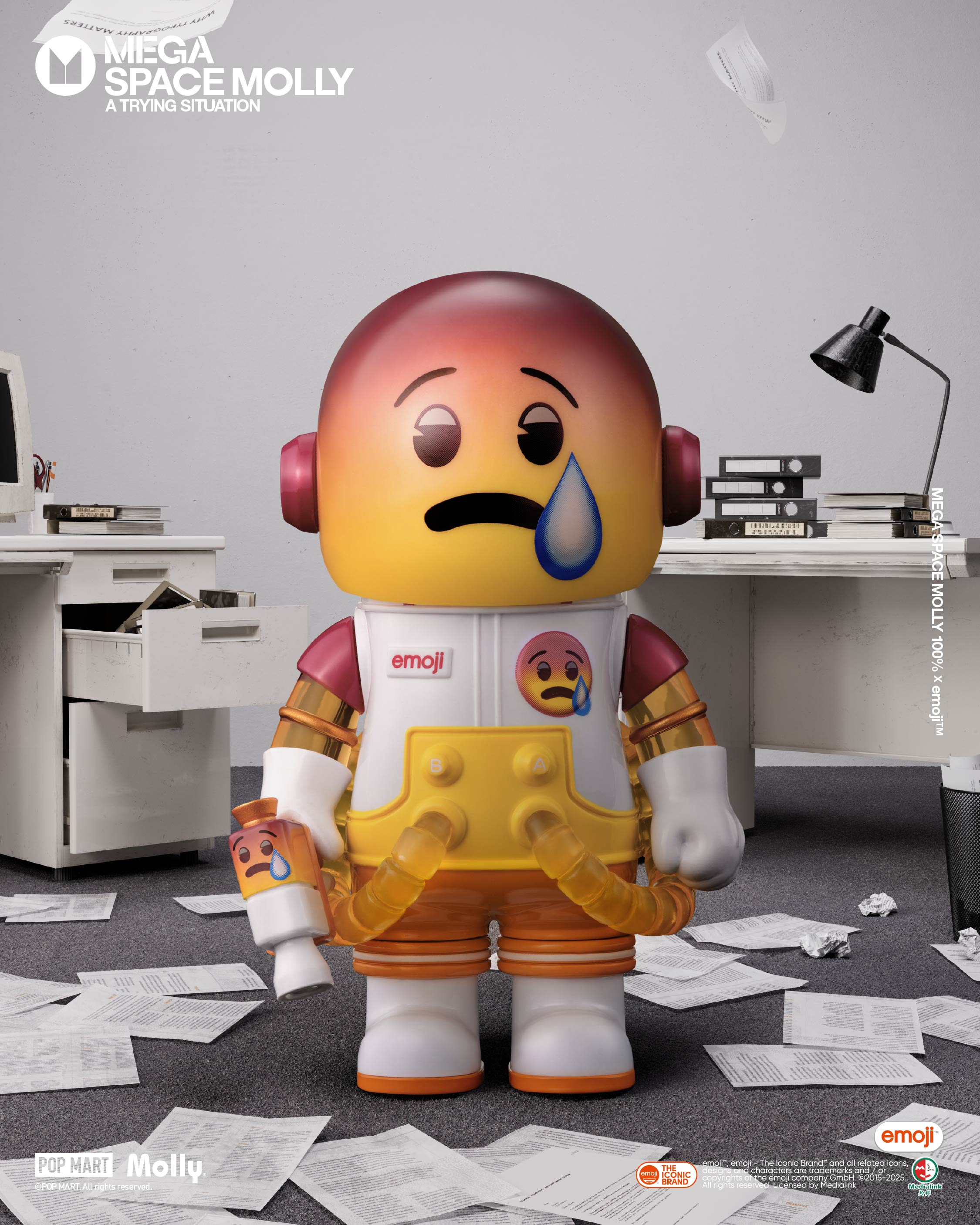 POP MART MEGA SPACE MOLLY 100% × emoji™ Series、mySite、greenlandpopulation