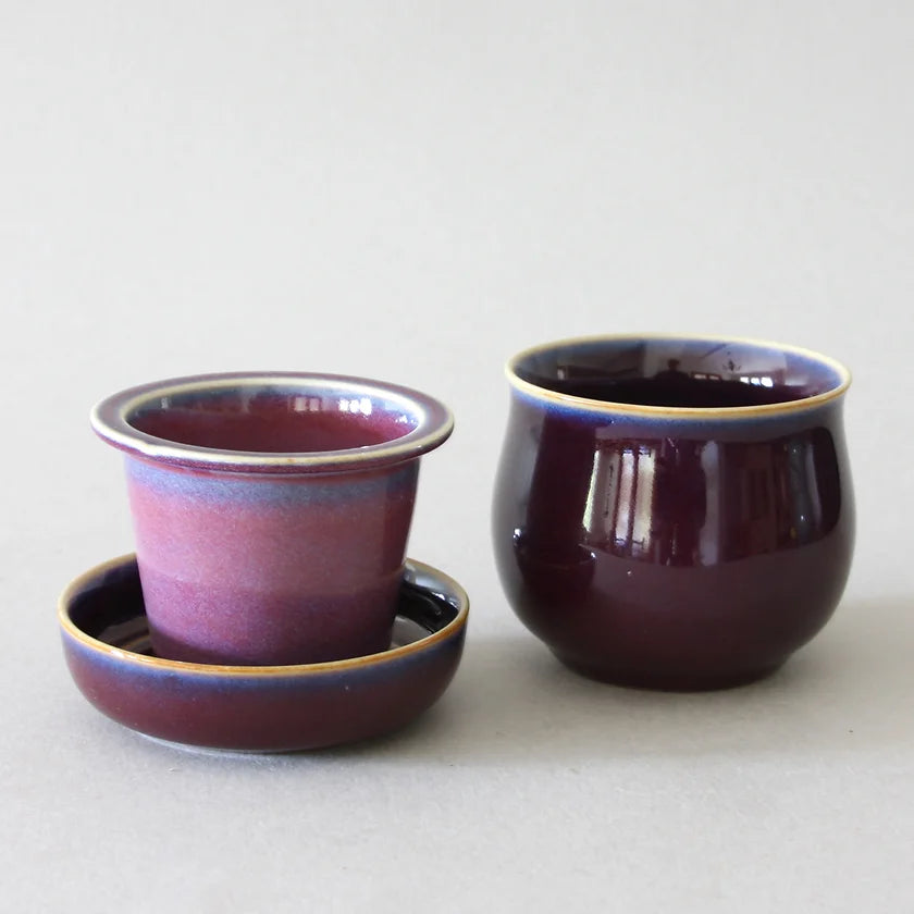 Purple Ceramic Tea Infuser Mug、mySite、topwebapps