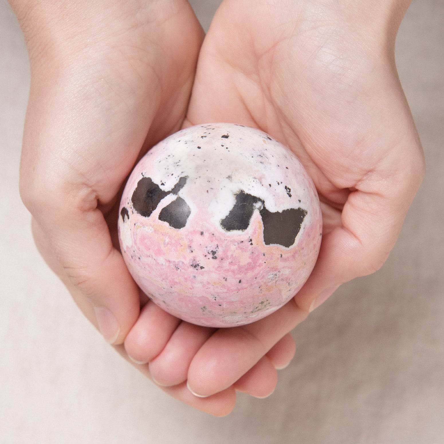 Peruvian Rhodonite Sphere with Tripod - AAA Premium Quality、mySite、hinf8tx79