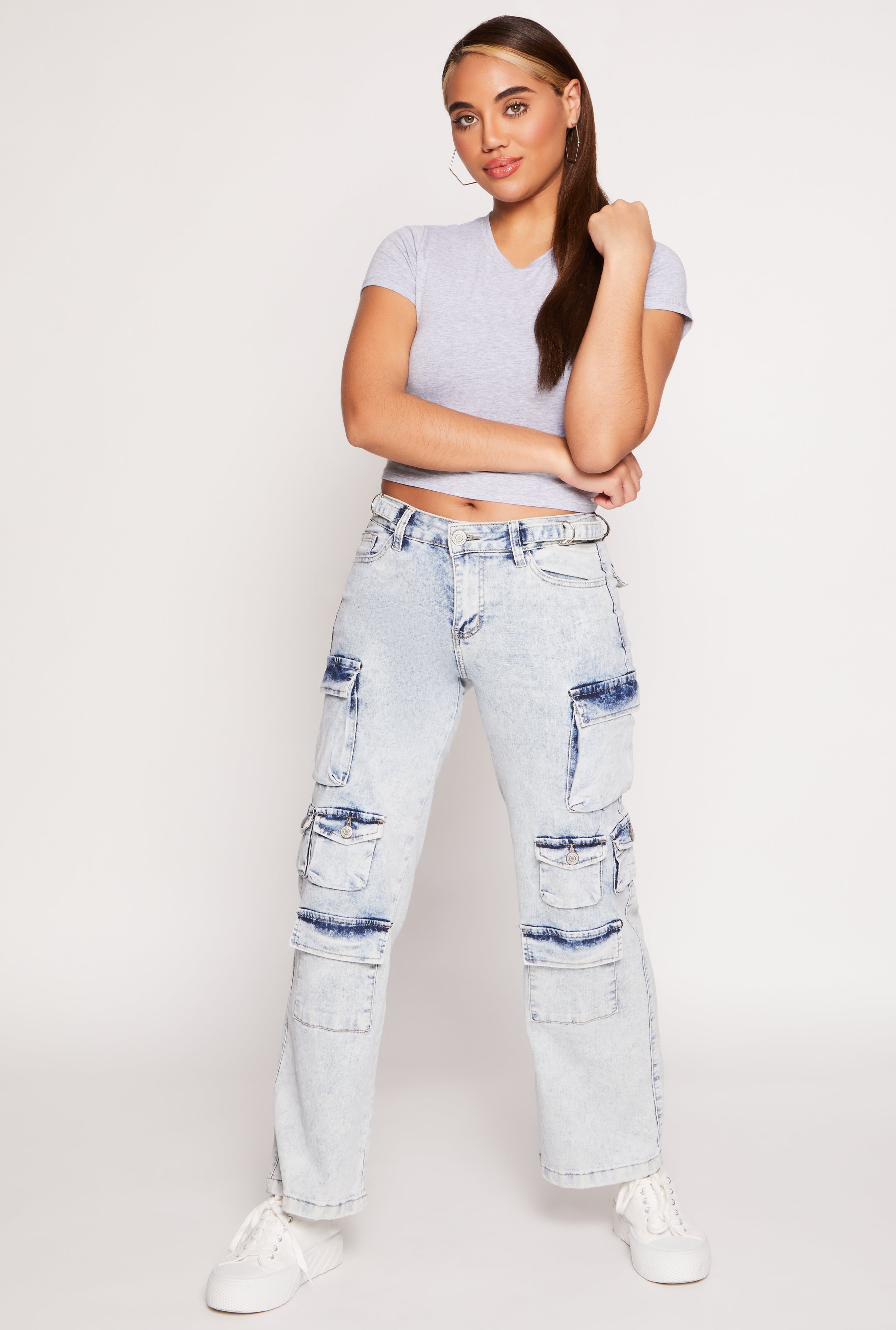 VIP Whiskered Straight Leg Cargo Jeans、mySite、camillekostekn