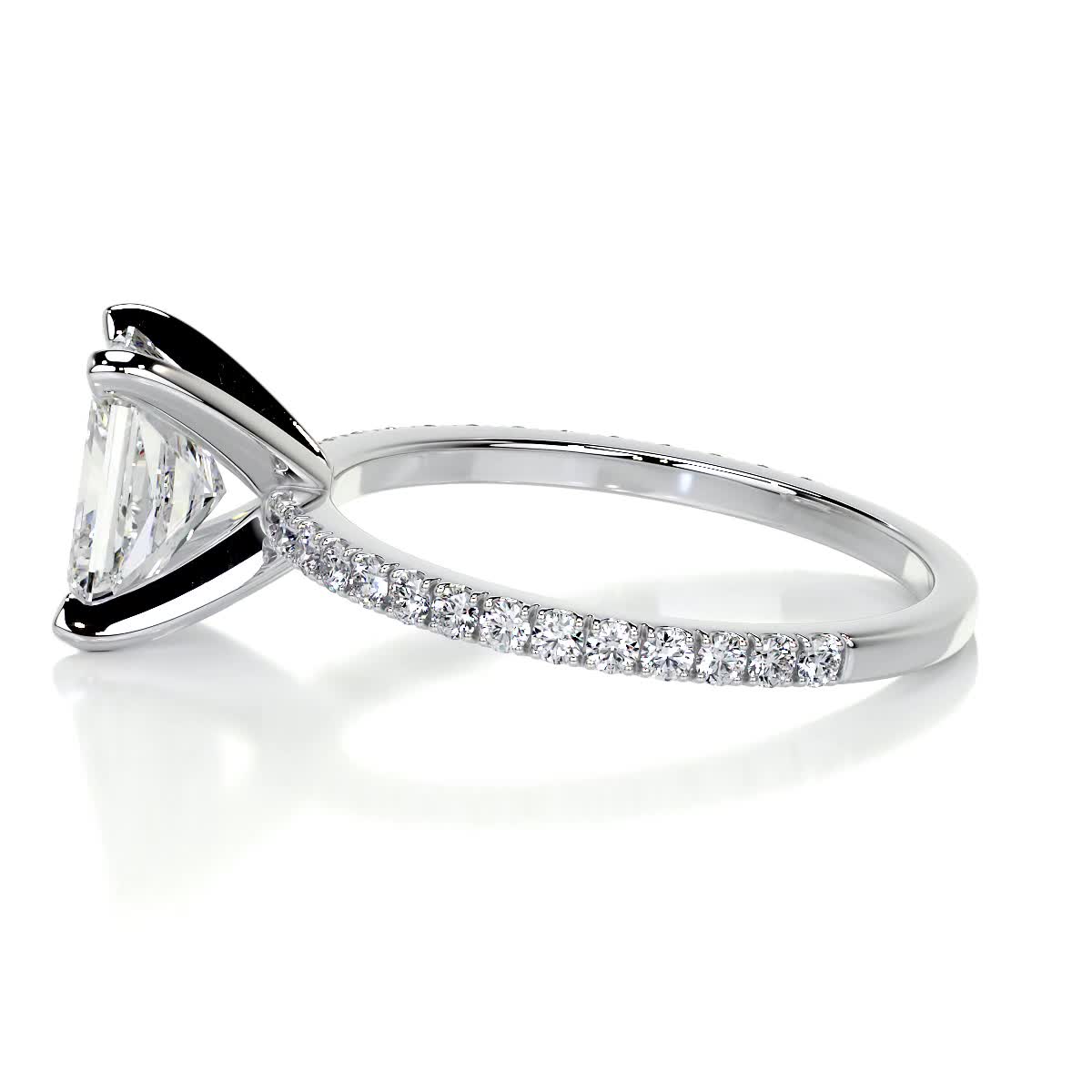 Audrey Lab Grown Diamond Ring -14K White Gold (RTS)、mySite、hinf8tx79