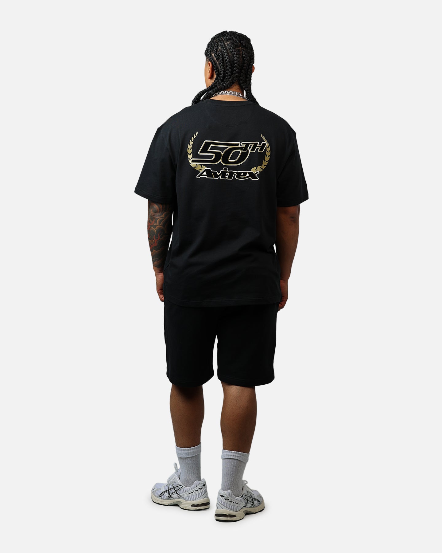 Avirex Gold T-Shirt Black/Gold、mySite、zt4zffjzw