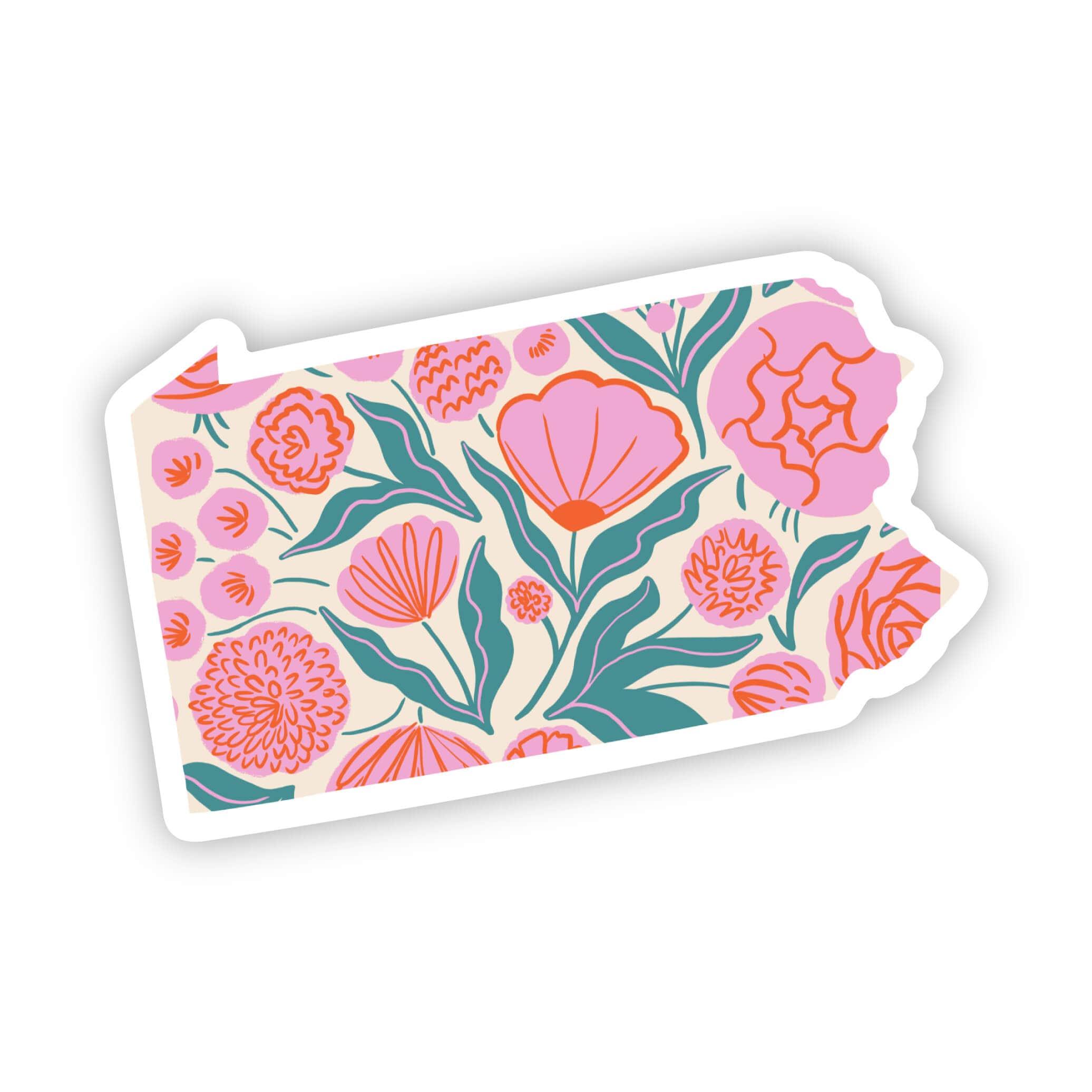  Pennsylvania Sticker - Elegant Floral、mySite、ghnorth