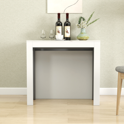 Multifunctional extendable console table、、casual