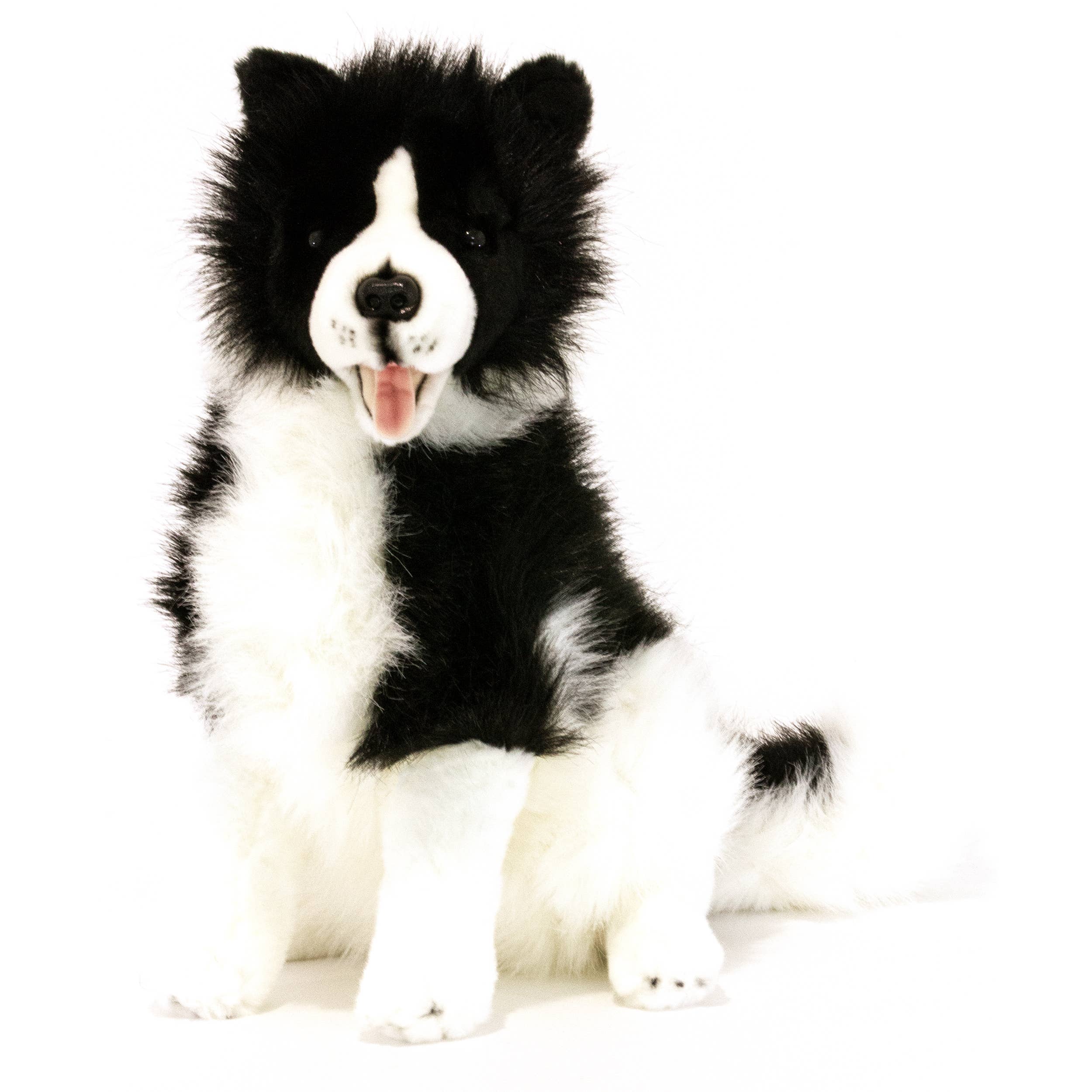Realistic Large Size Handmade Eco-friendly Plush Border Collie Size 35cm/14 Sitting、mySite、g9winljtr