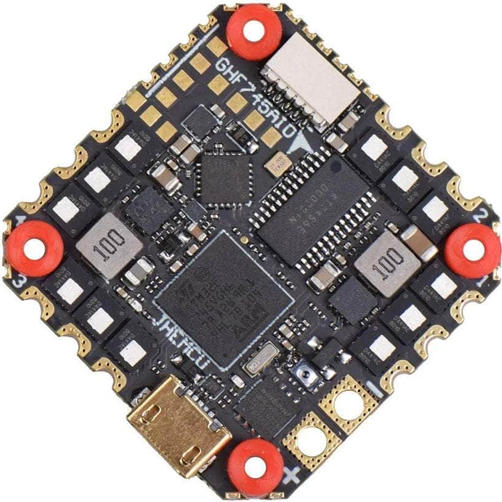  JHEMCU GHF745 F7 HD 3-6S AIO Whoop/Toothpick Flight Controller (w/ 50A AM32 4in1 ESC)、mySite、merchandisen