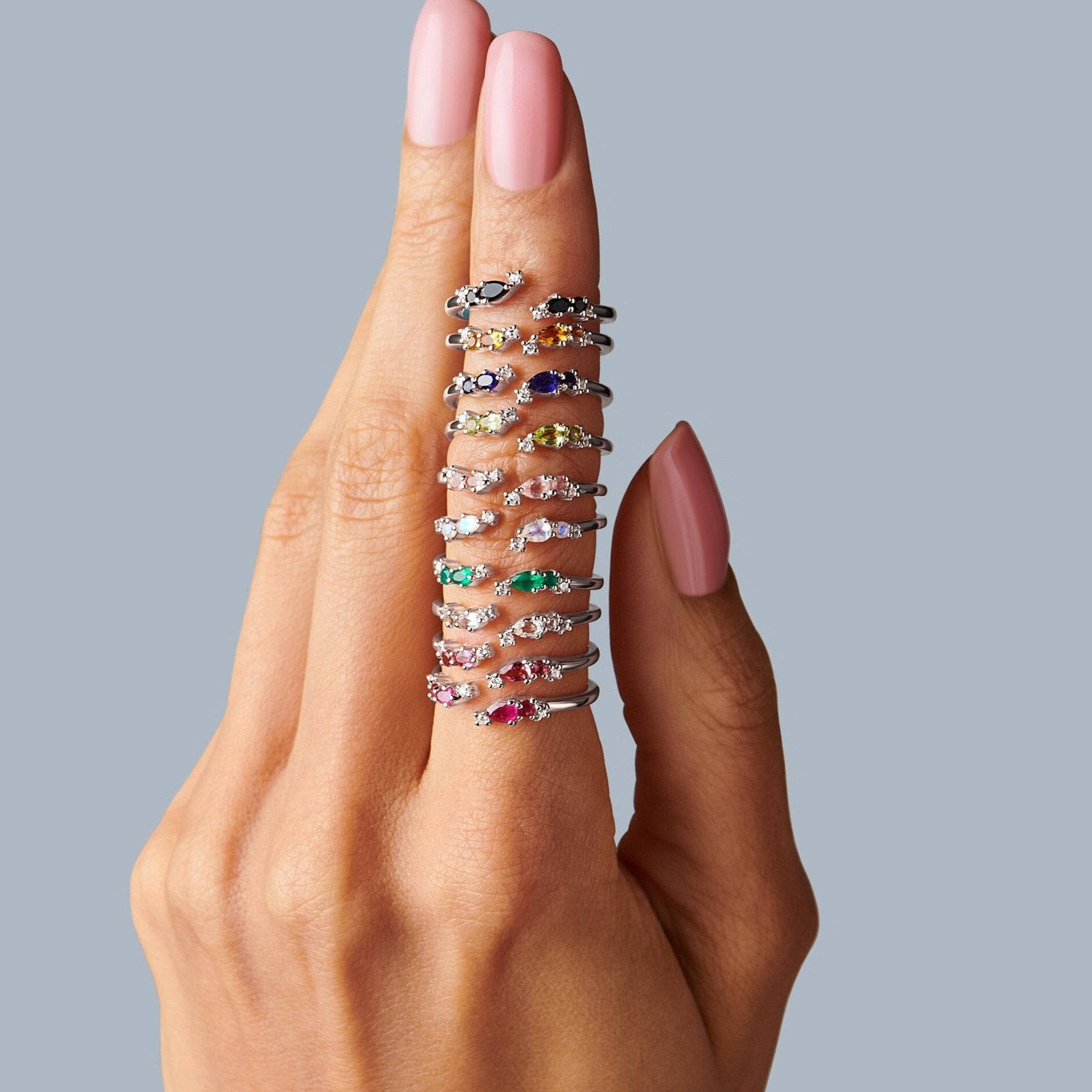 Adjustable Green Onyx Ring Flourish - May Birthstone、mySite、hinf8tx79