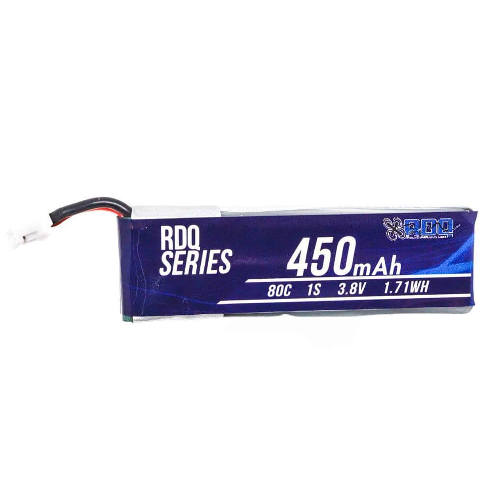  RDQ Series 3.8V 1S 450mAh 80C LiHV Whoop/Micro Battery for Tinyhawk - PH2.0、mySite、merchandisen